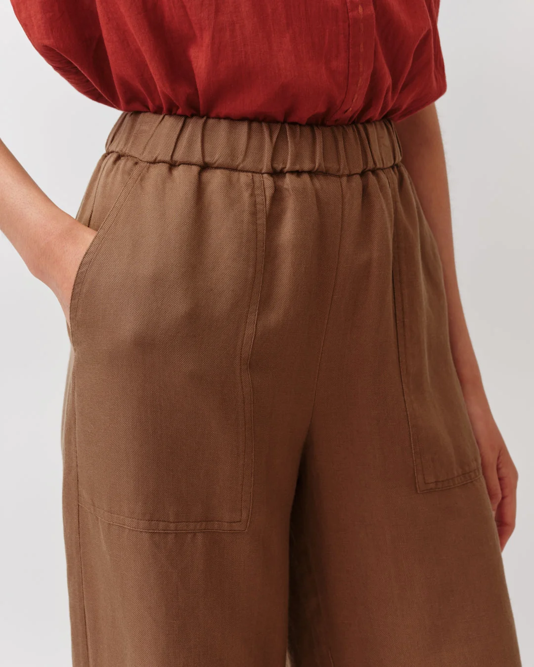 Pants Perillo 3-Camel - Image 3