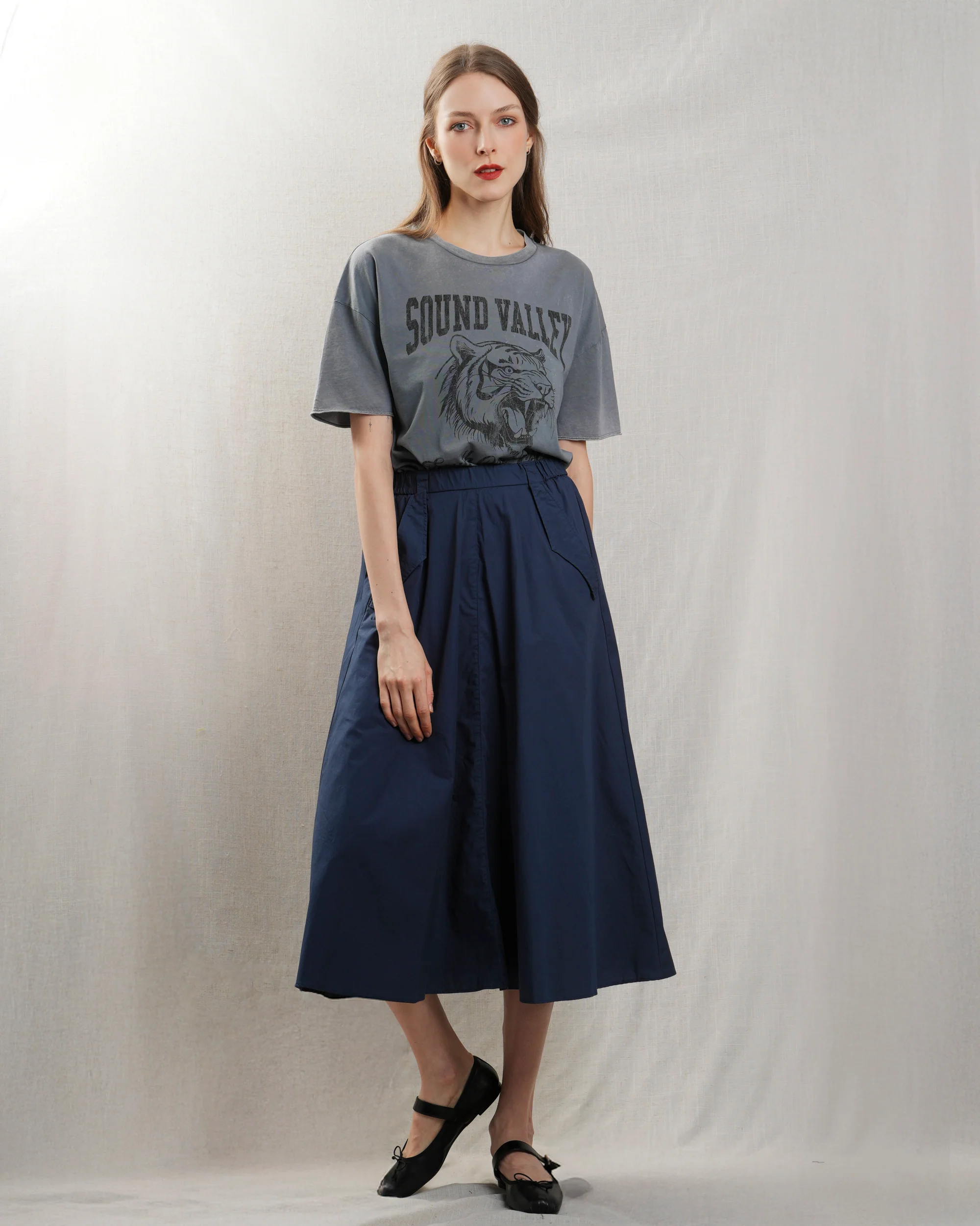 Skirt Jamiaco 1-Indigo