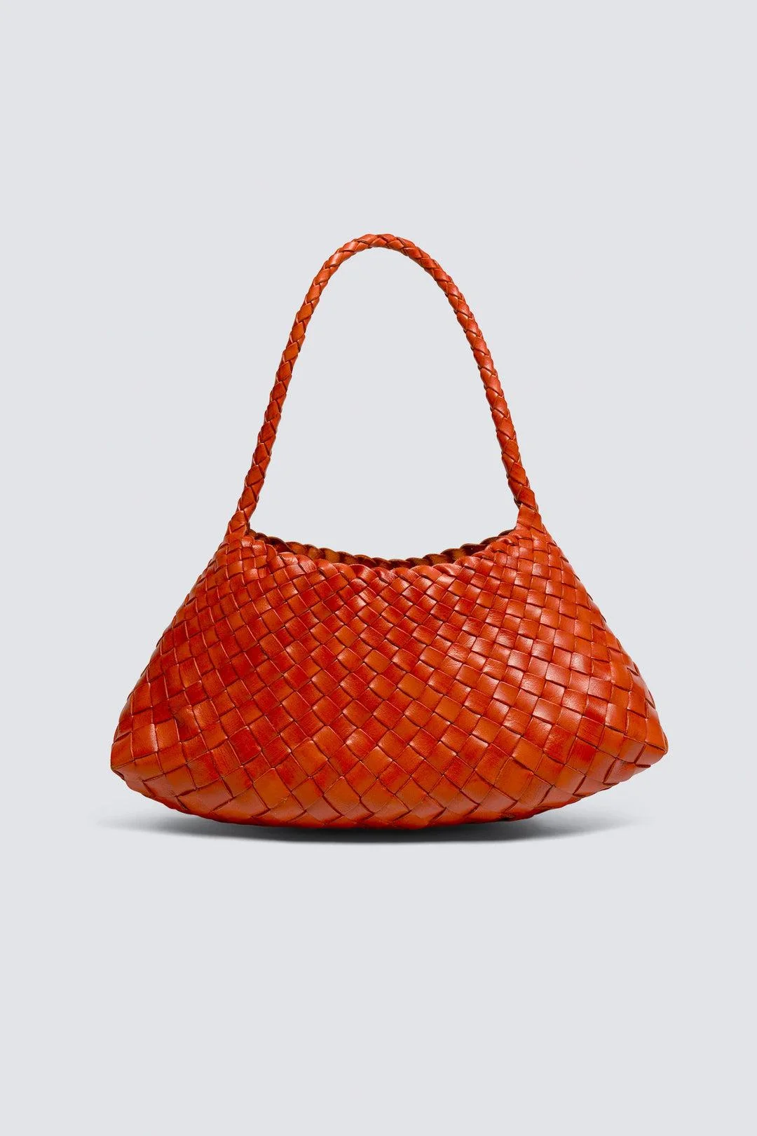 Dragon Diffusion Women's Rosanna Shoulder Bag Handwoven Buffalo Leather - Naranja
