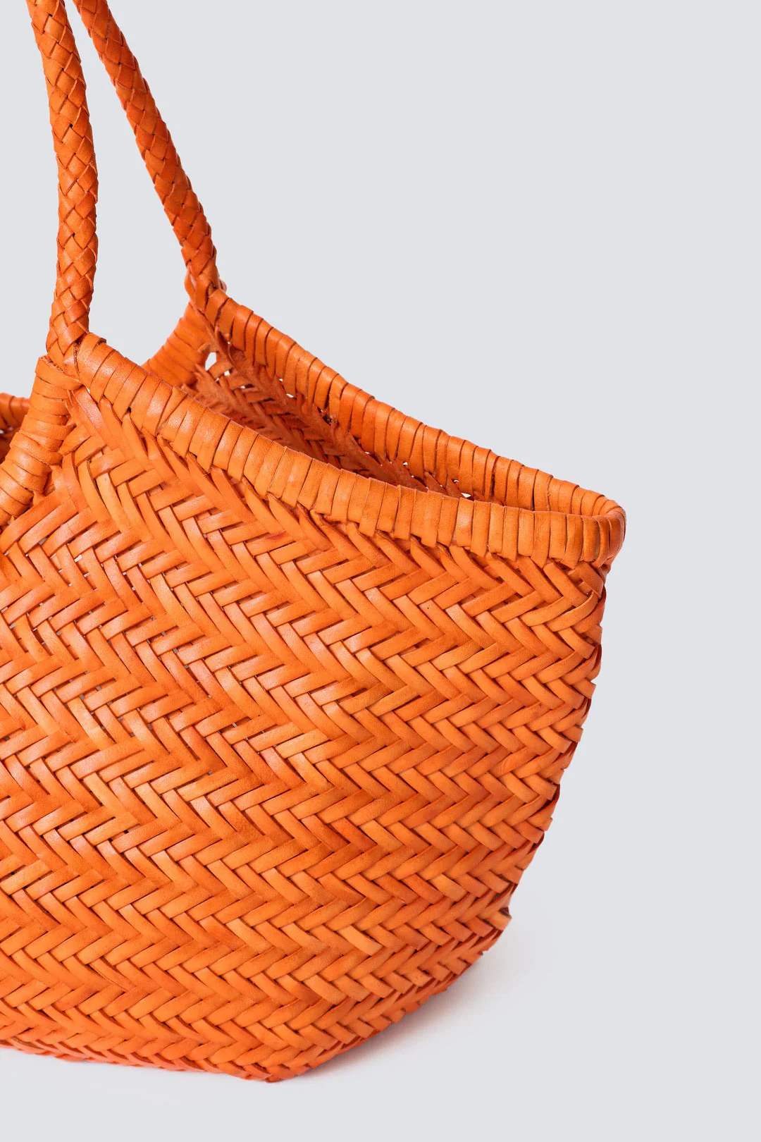 Dragon | Nantucket Big Tote in Orange Buffalo Calf Leather Naranja - Image 4