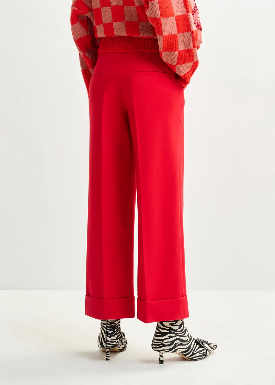 Essentiel Antwerp | Cropped Flared Pant - Vintage Pink Santa-Claus - Image 3