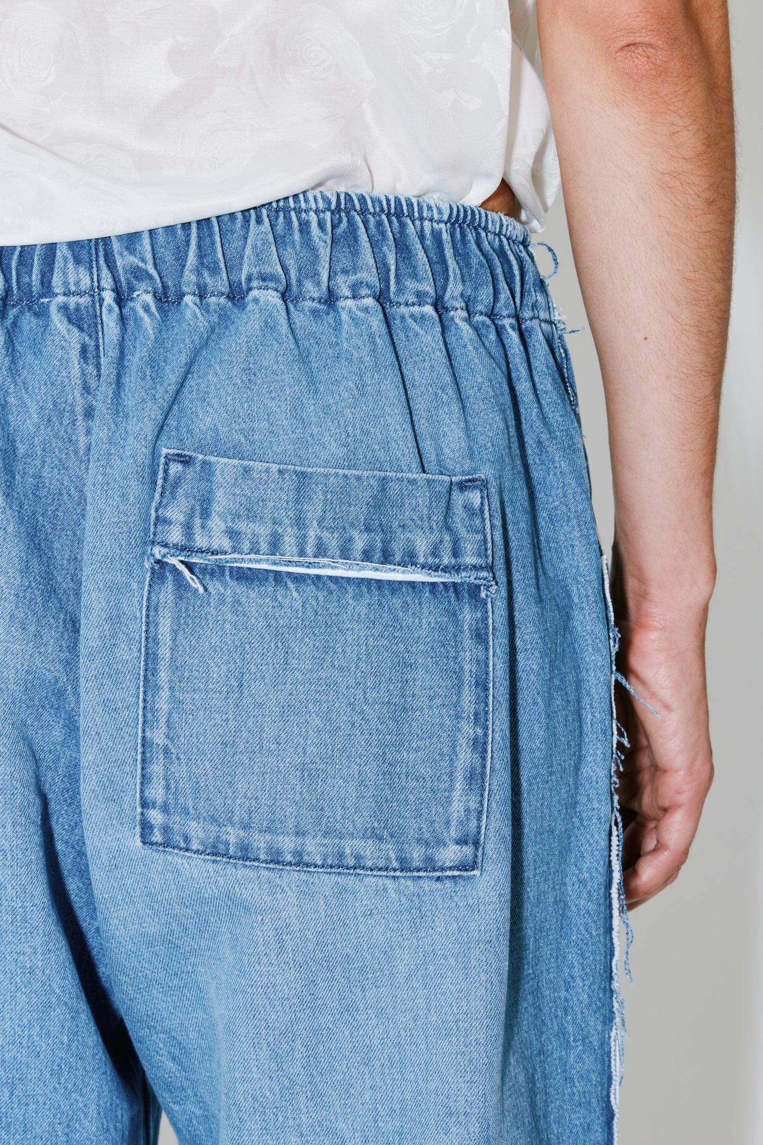 Facon Jacmin | Pieter Washed Denim Jean - Straight Leg Washed-Blue-Denim - Image 4