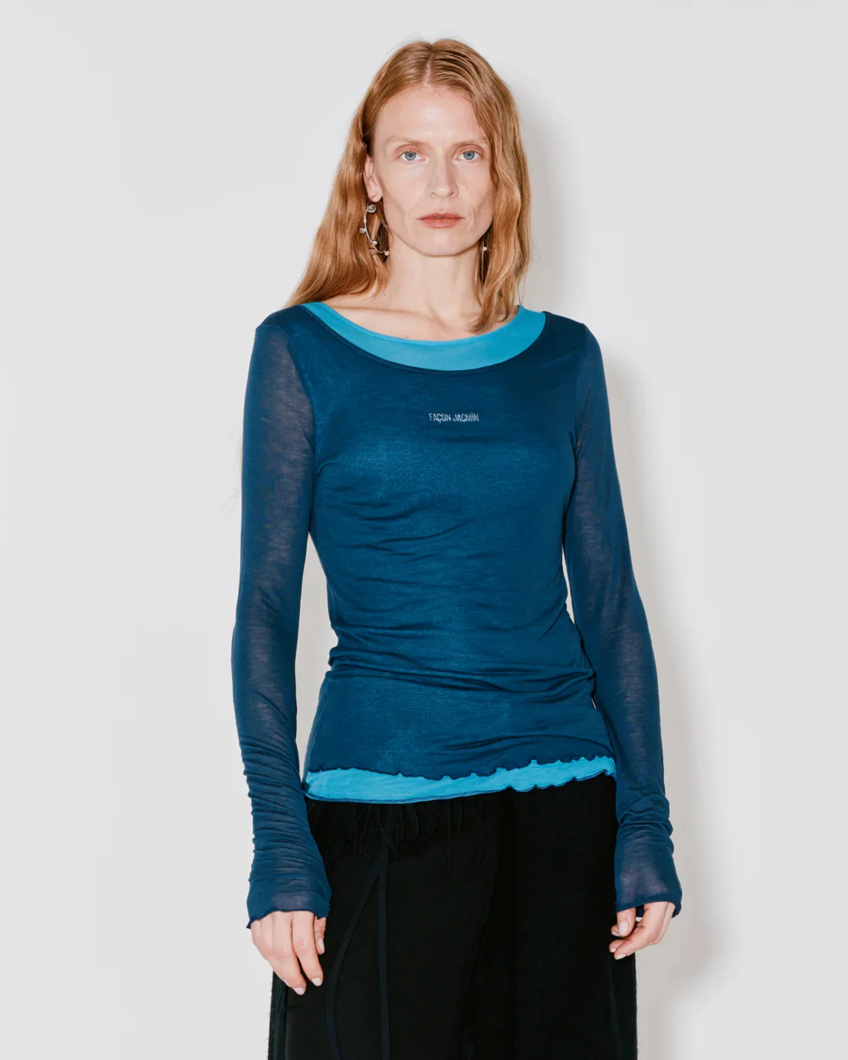 Facon Jacmin | Tia Trompe-lil Jersey Top - Dark-Blue - Image 2