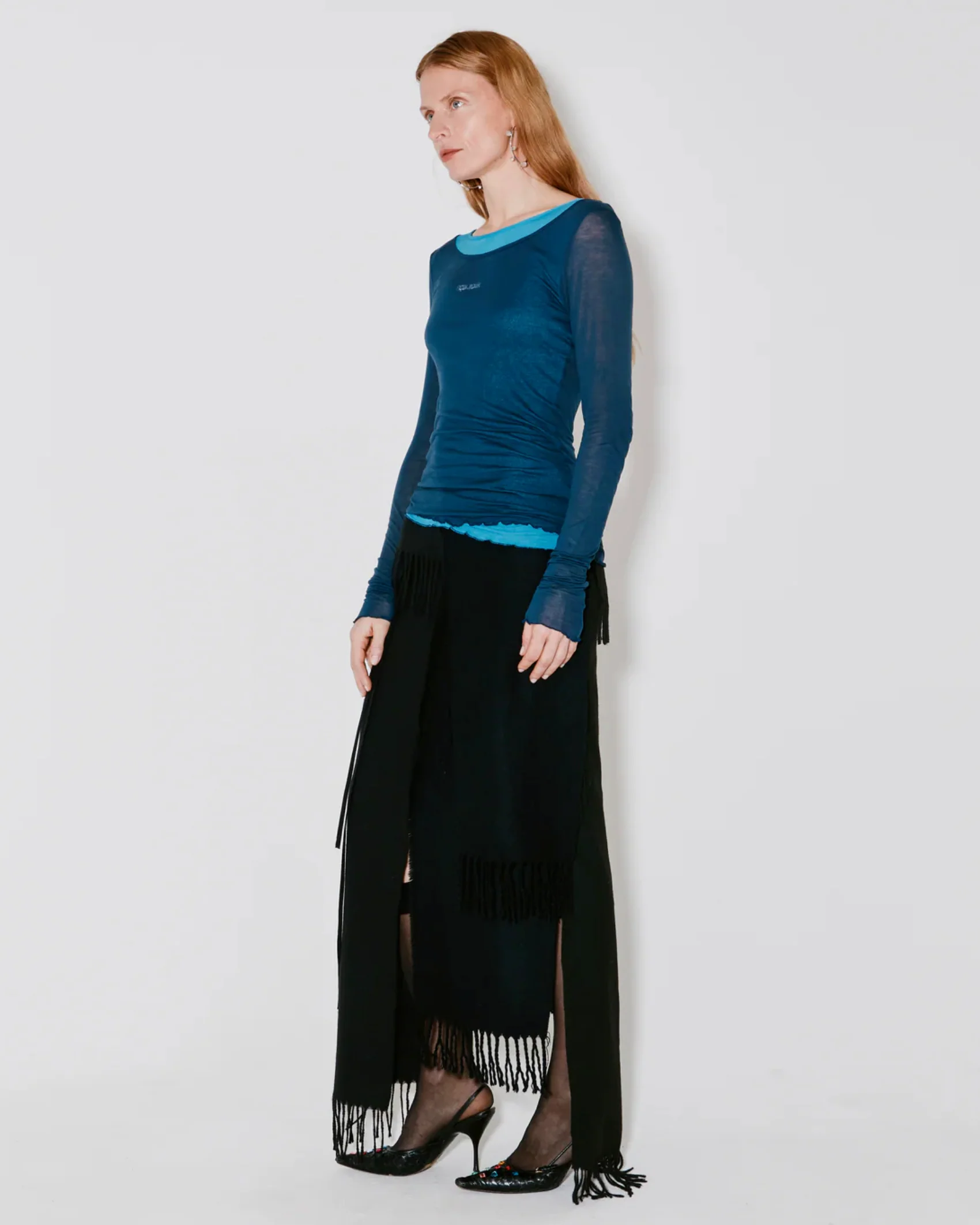 Facon Jacmin | Tia Trompe-lil Jersey Top - Dark-Blue - Image 3