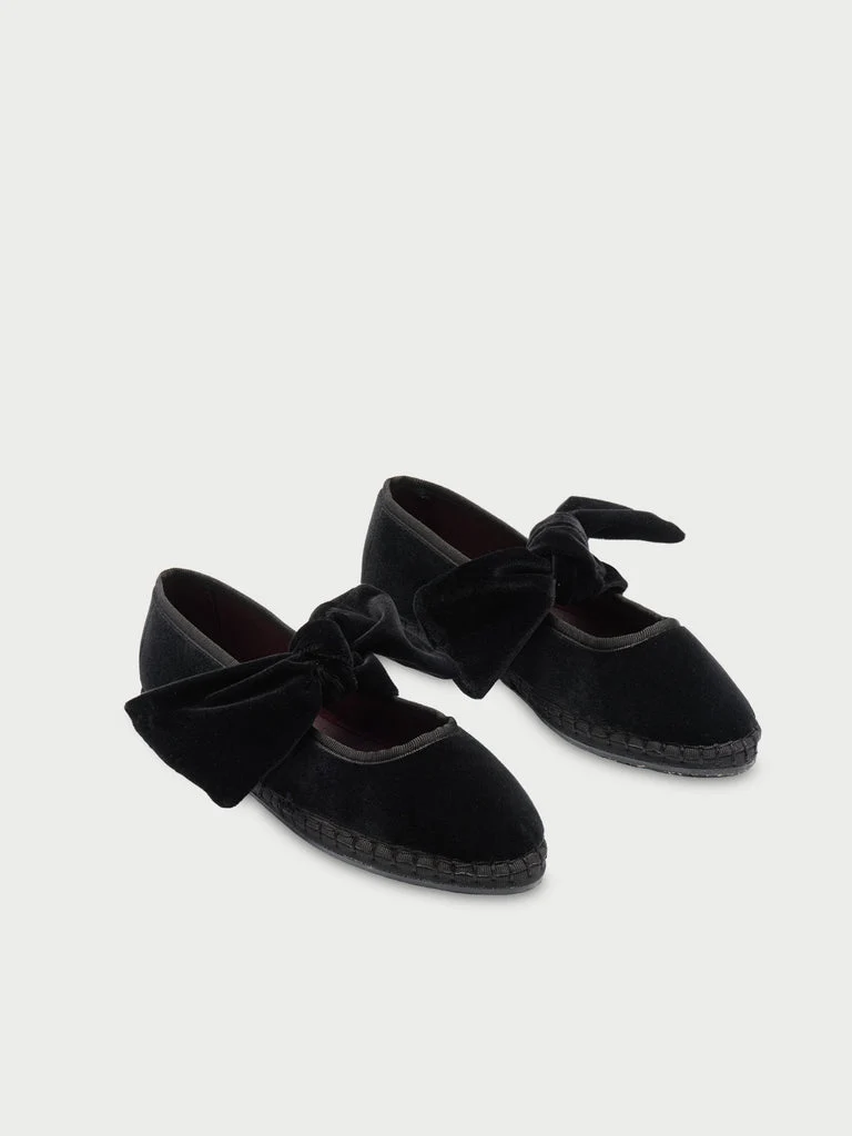 Flabelus | Ballerina Lyra Velvet Slipper Black - Image 3
