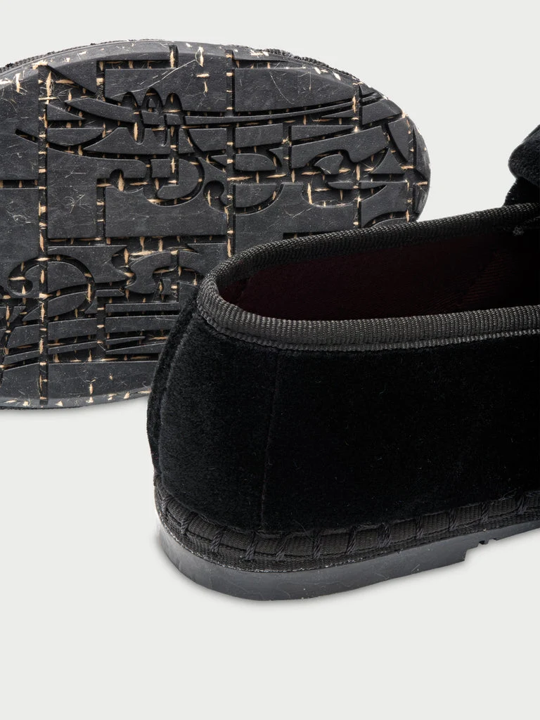 Flabelus | Ballerina Lyra Velvet Slipper Black - Image 4