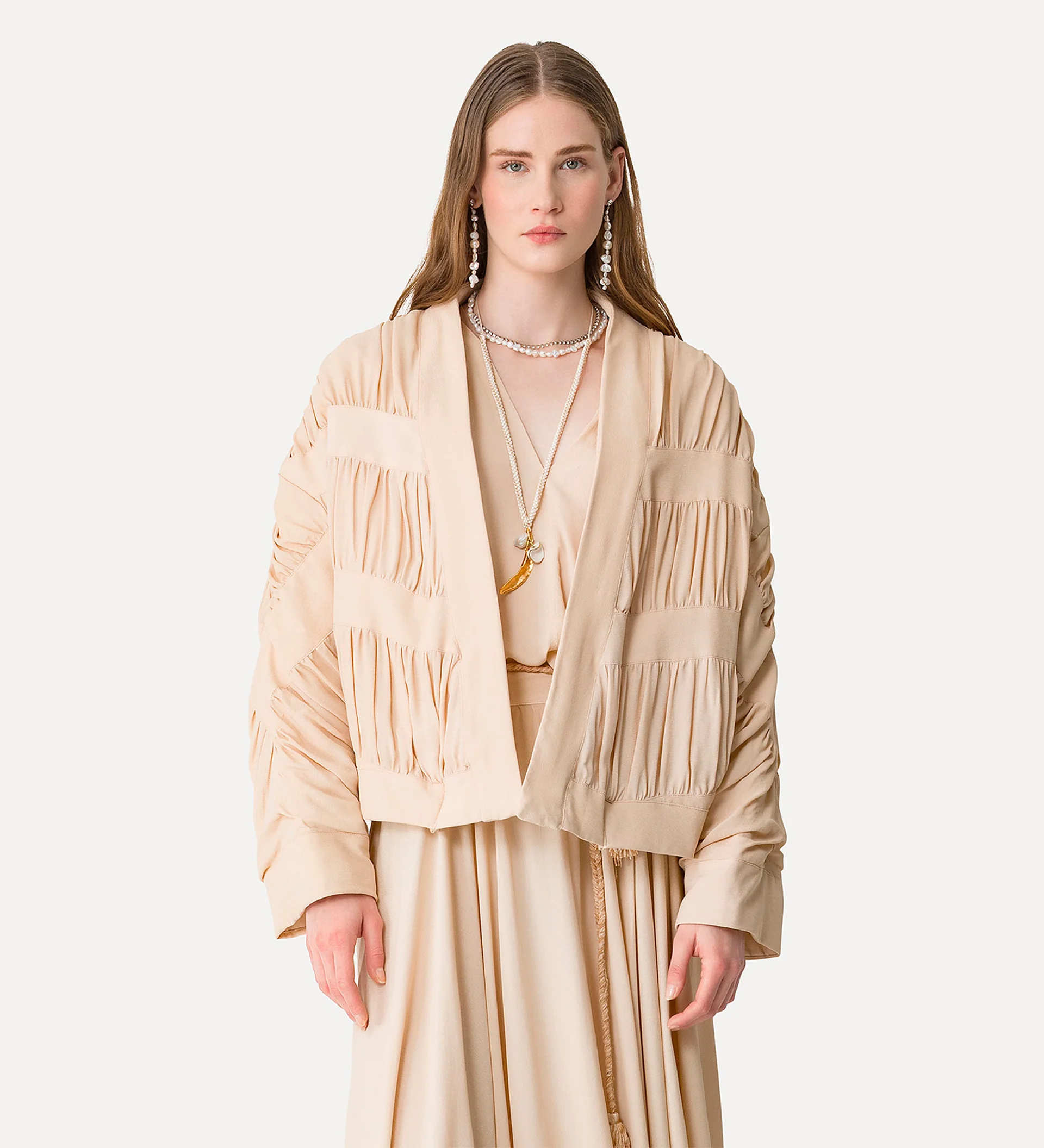 Forte Forte | Relaxed Viscose Coat-Jacket - Off-White Juta - Image 2