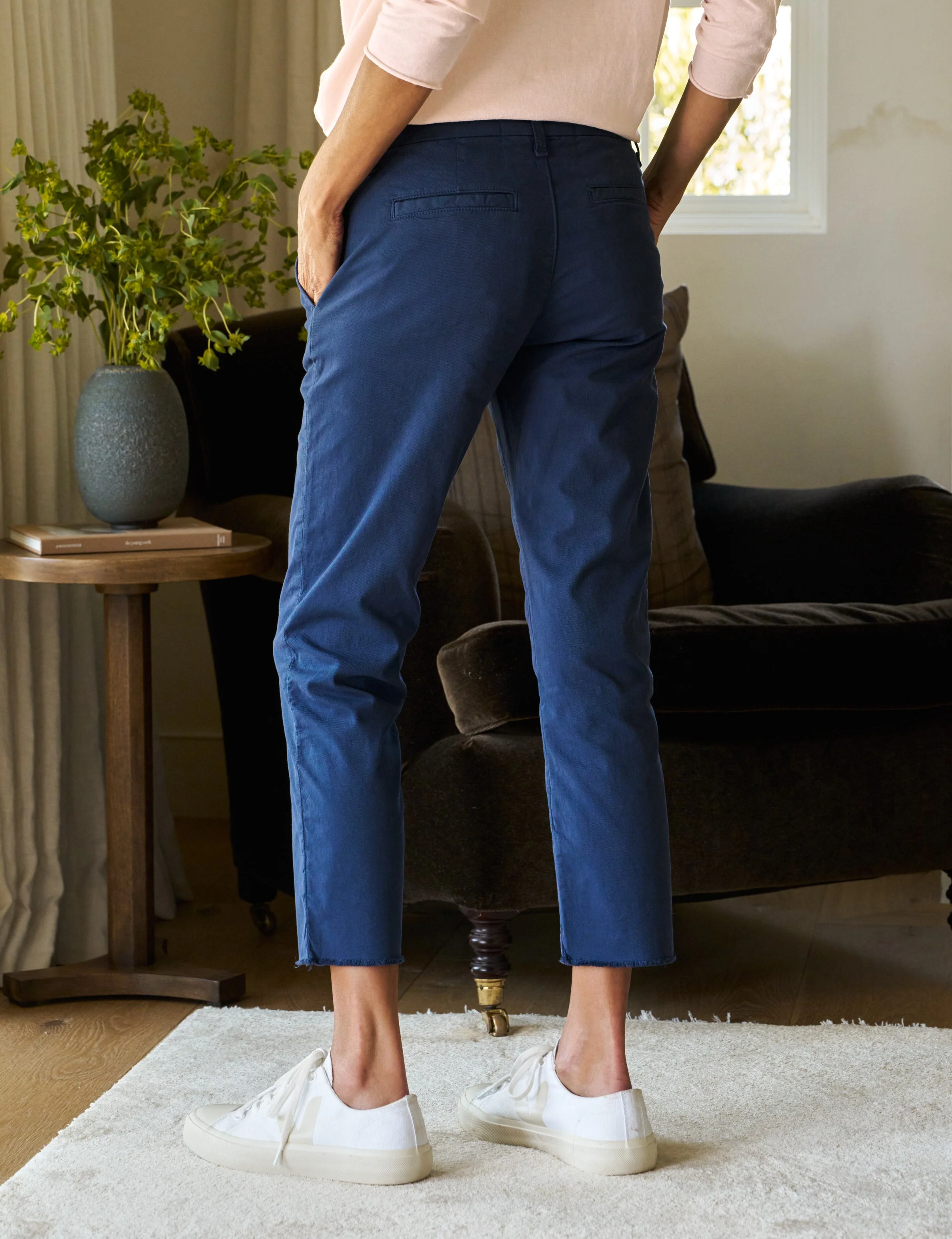 Frank and Eileen | Wicklow It Twill Tapered Jean Navy - Image 2
