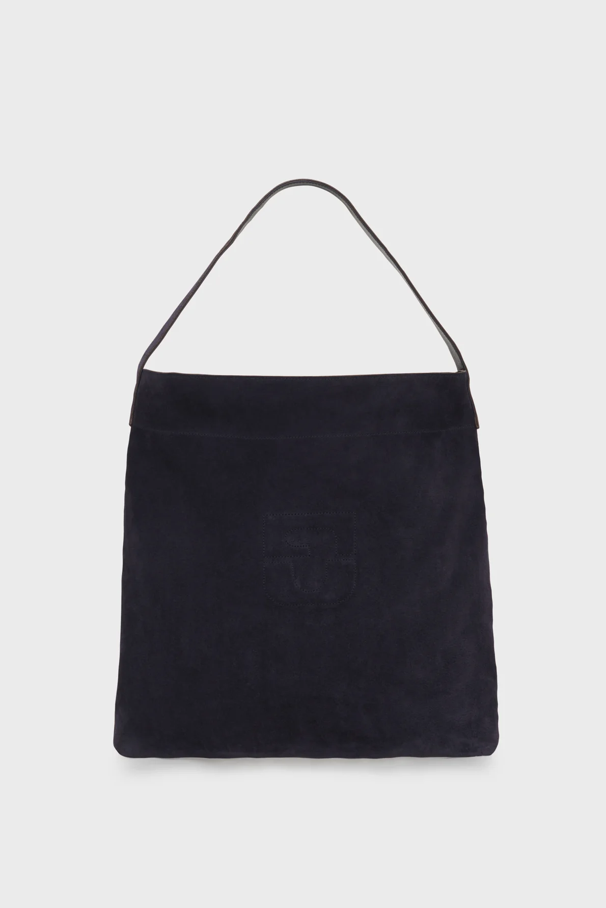 Gérard Darel | Lady Gd Bag - Suede Hobo with Stitched Initials Universe