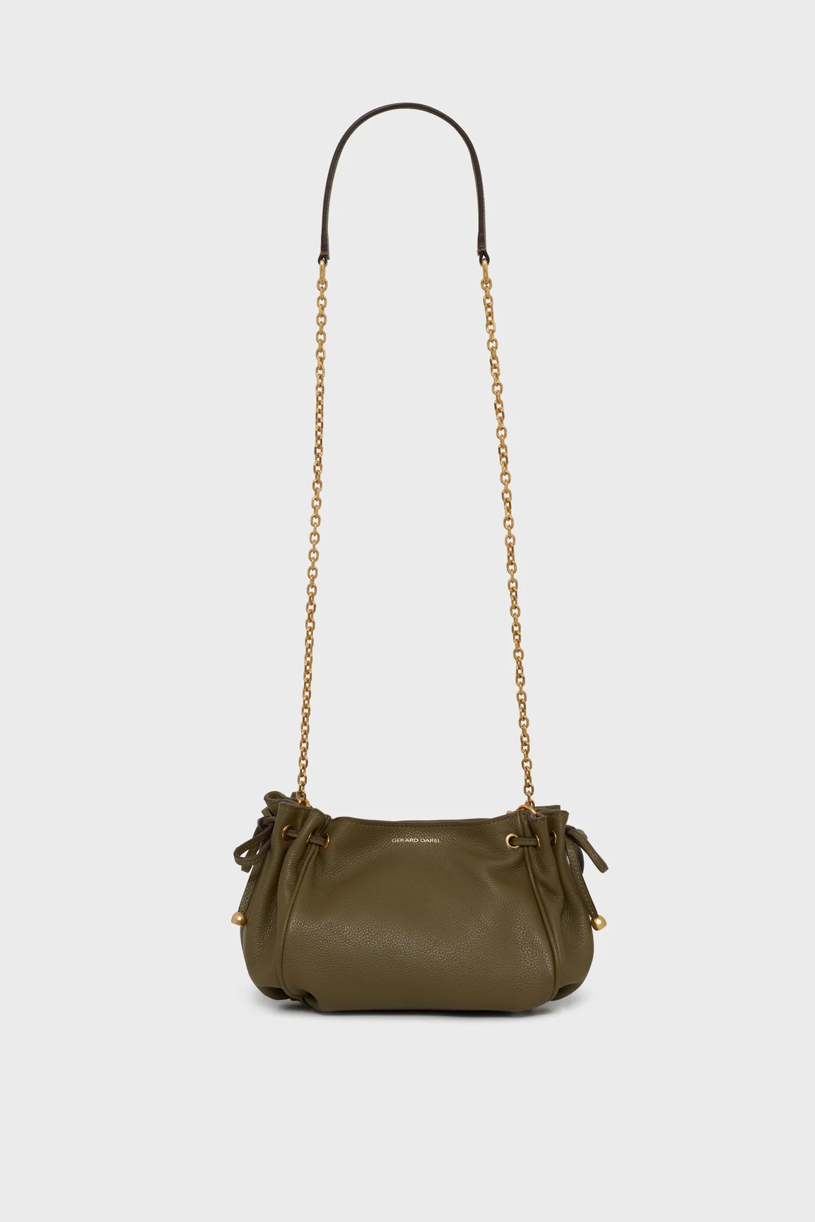 Gérard Darel | Le Mini 24 Bag - Grained Leather Khaki