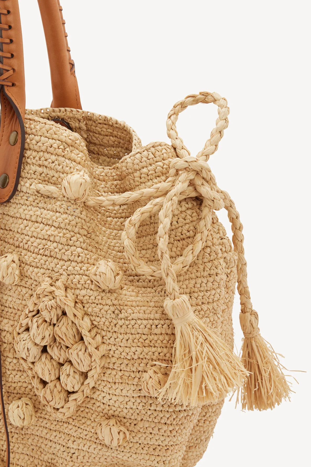 Gérard Darel | 24 Gd Raphia Bag - Hand-Crocheted Raffia Rope - Image 4