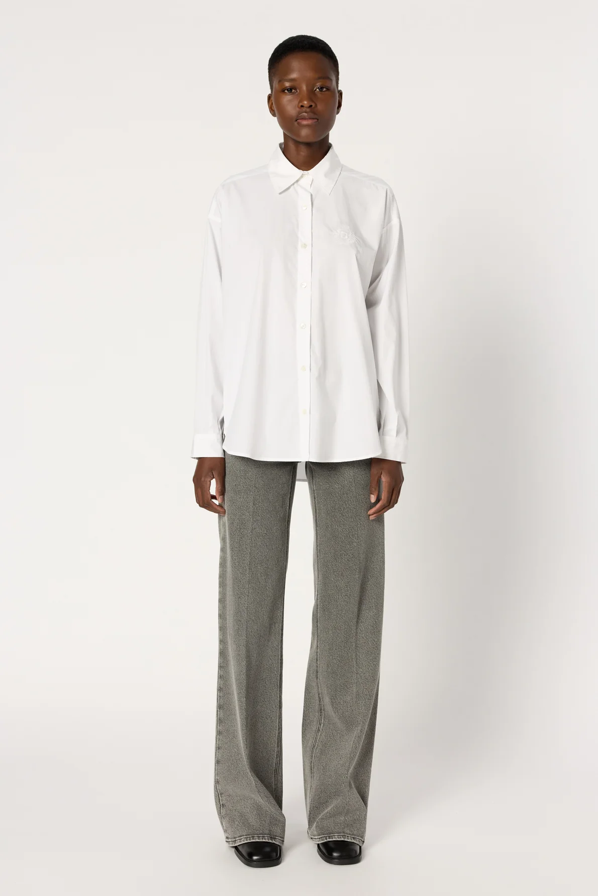 Gérard Darel | Alix Embroidered Coat-of-Arms Blouse - White - Image 3
