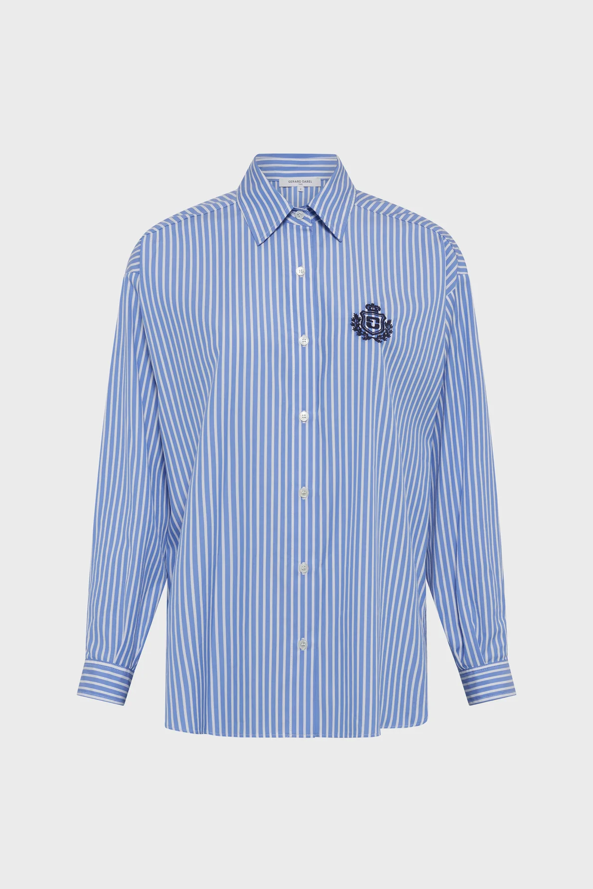 Gérard Darel | Cyndra Women's Button-Down Blouse - Percent Cotton - Blue