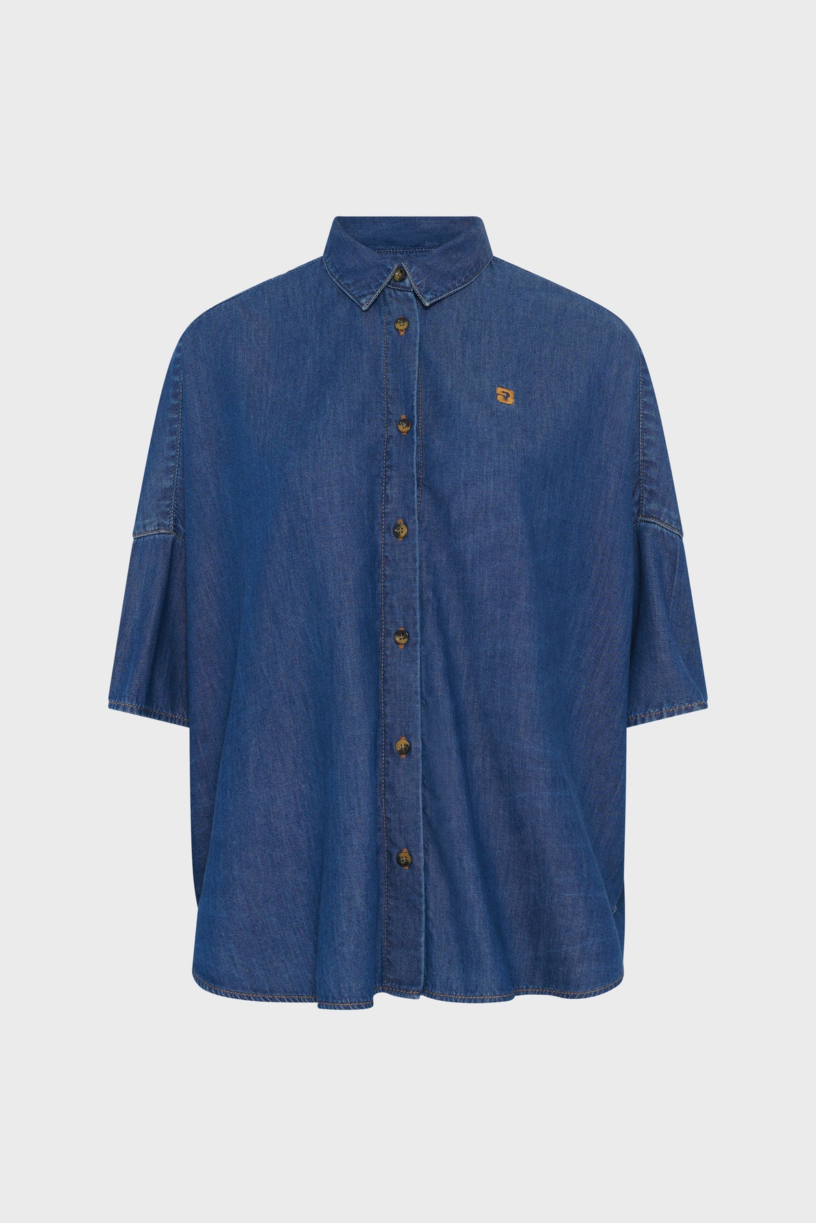 Gérard Darel | Cess Oversized Cotton Blouse - Blue