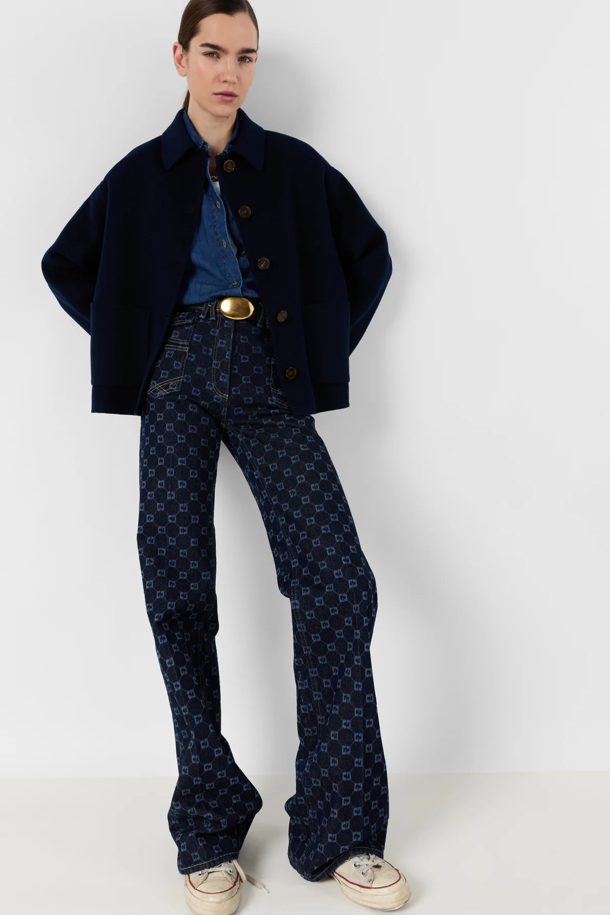 Gérard Darel | Perrinea Short Coat - Navy Wool Ink - Image 5