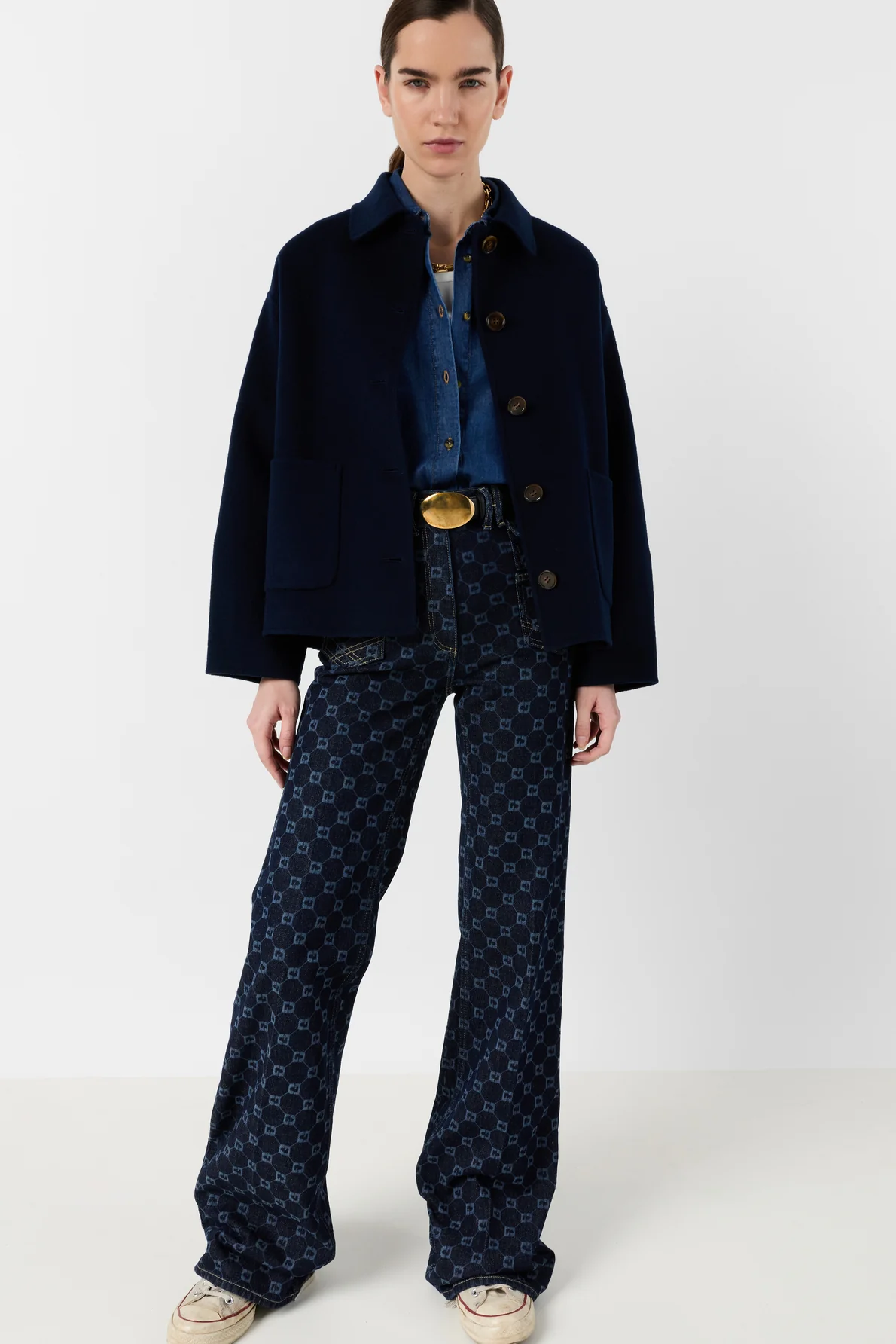 Gérard Darel | Perrinea Short Coat - Navy Wool Ink - Image 7