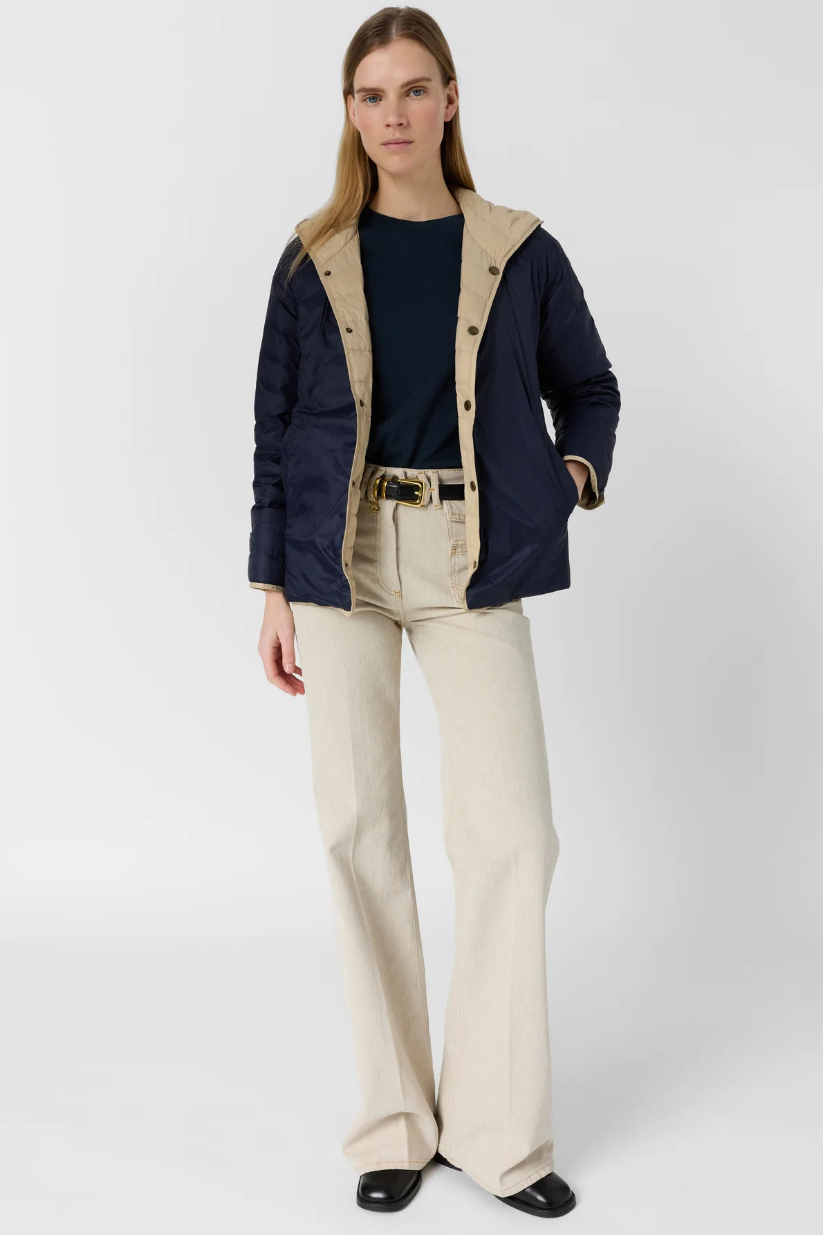 Gérard Darel | Priscille Reversible Coat - & Navy Sand - Image 3