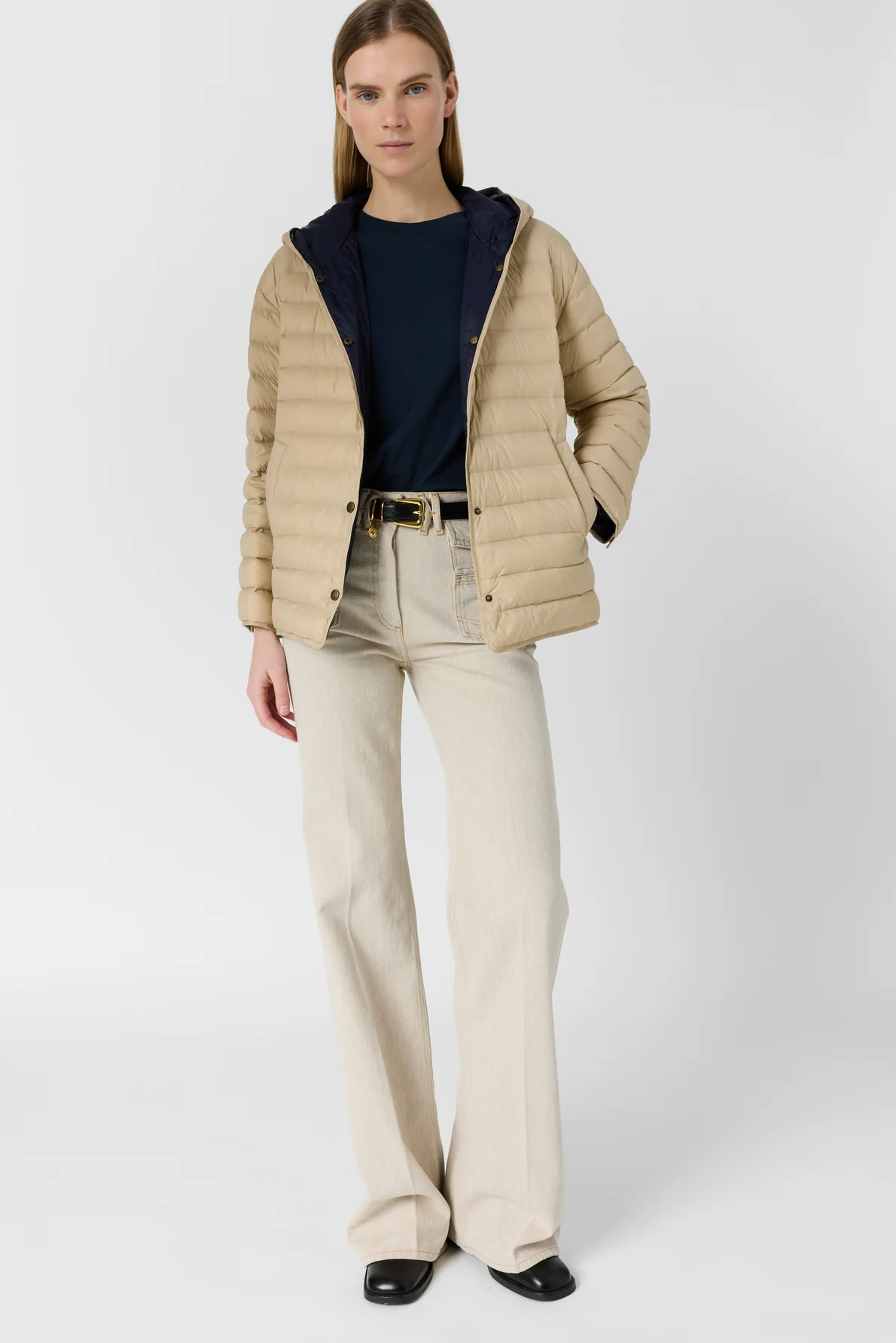 Gérard Darel | Priscille Reversible Coat - & Navy Sand - Image 9