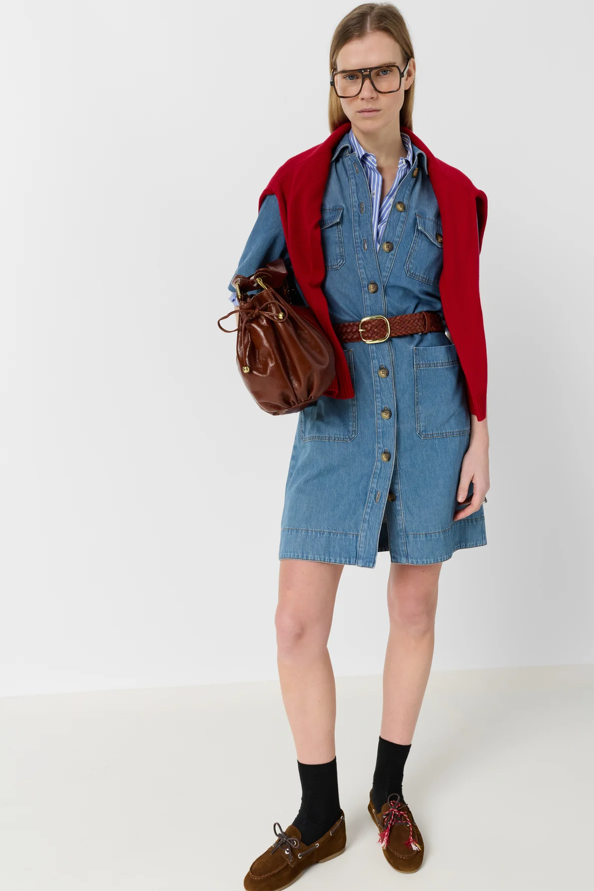 Gérard Darel | Rani Midi Shirt Dress - Blue - Image 3