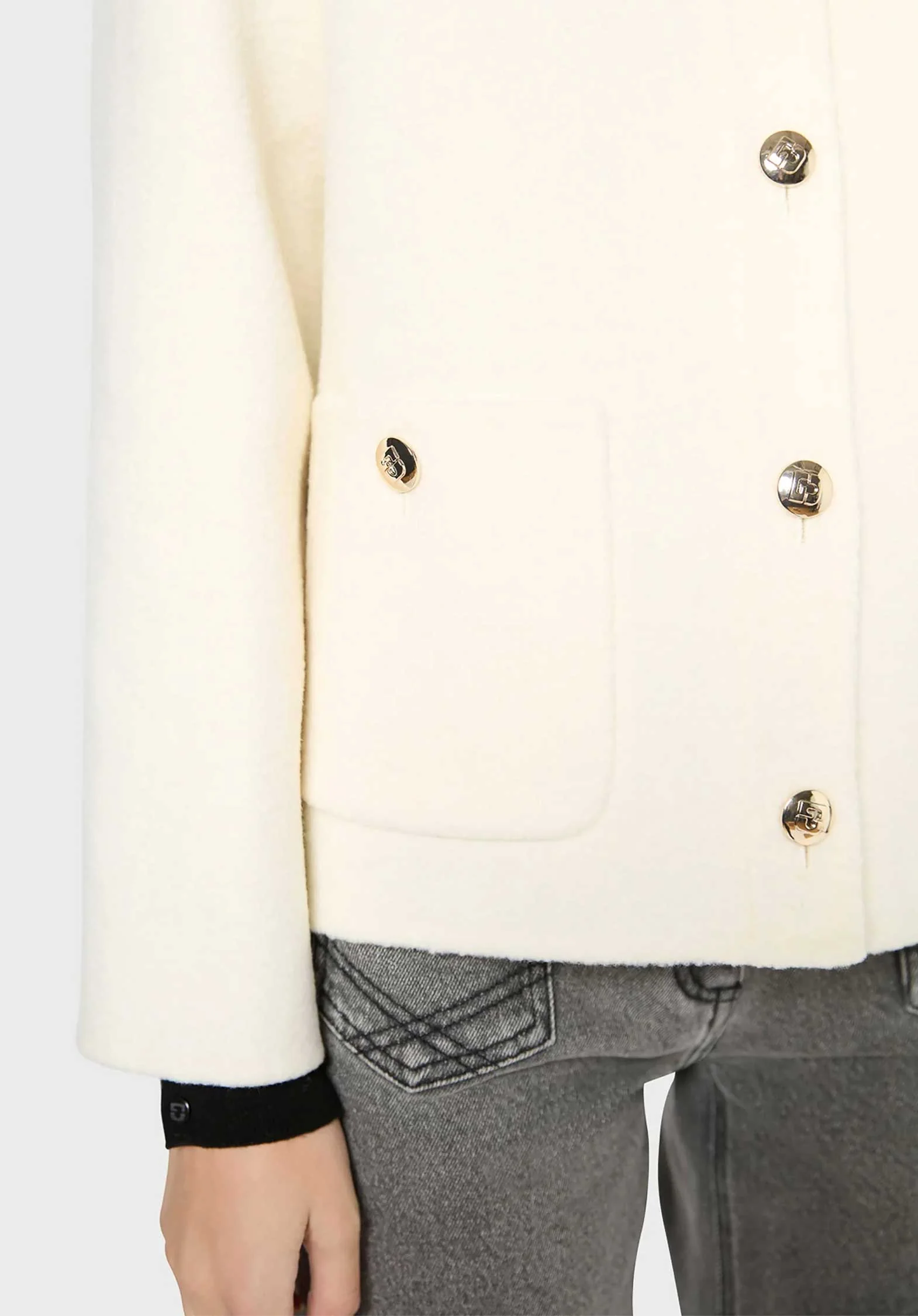 Gérard Darel | Soraya Tailored Wool Jacket - Ecru - Image 3