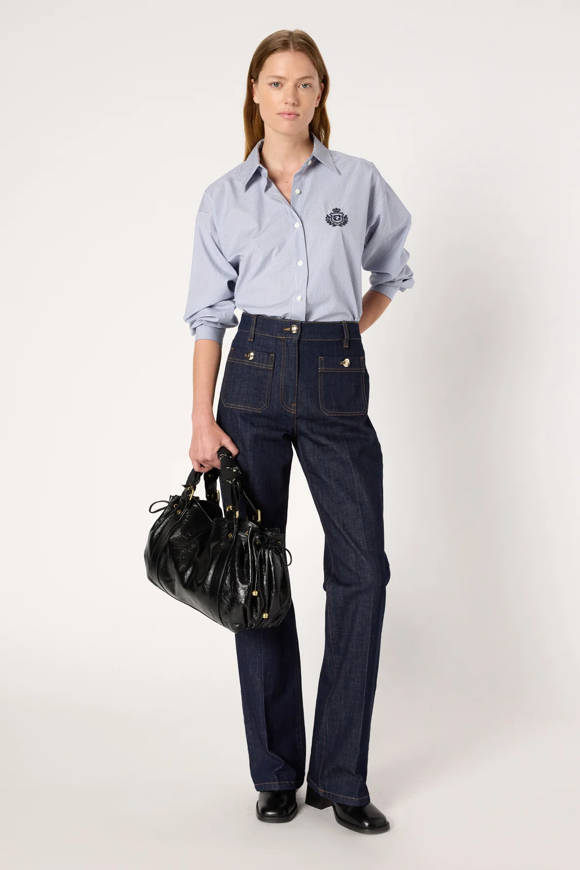 Gérard Darel | Clema High-Waist Straight Jean - Blue - Image 7