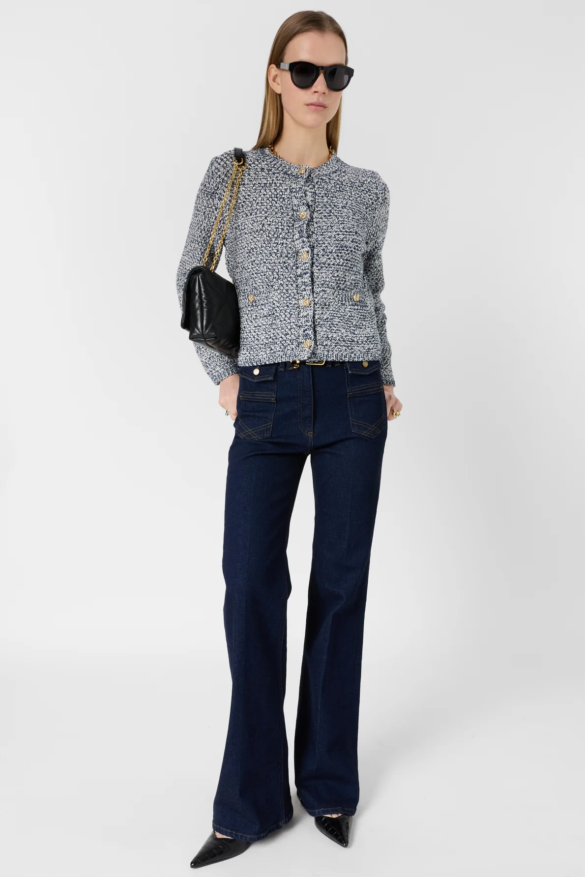 Gérard Darel | Leora Women's Cardigan Knit Sweater - Cotton - Blue Navy - Image 5