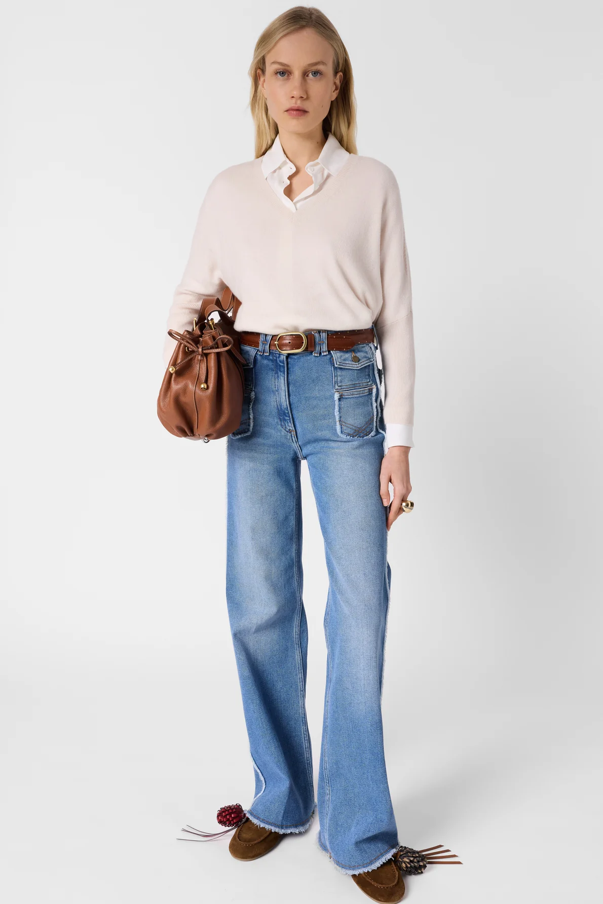 Gérard Darel | Lenae Cashmere Pullover - Ecru - Image 2