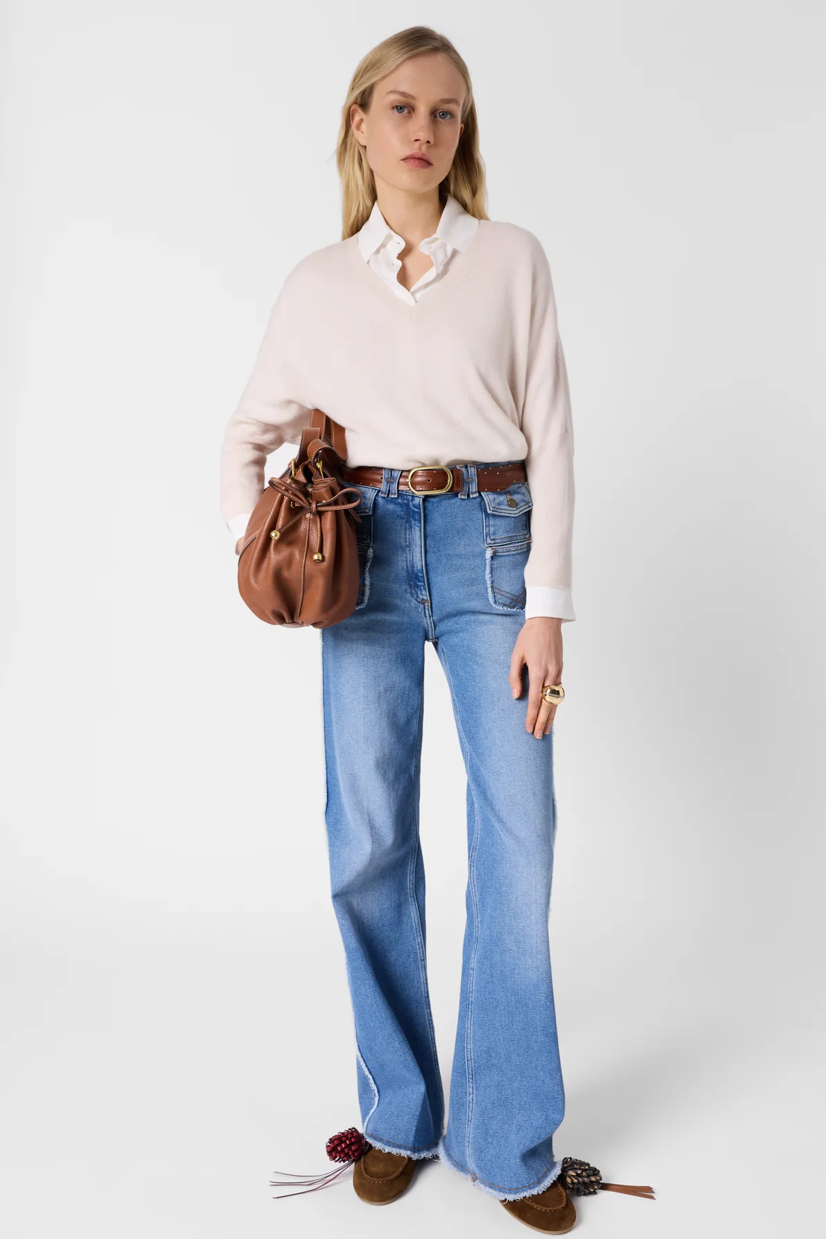 Gérard Darel | Lenae Cashmere Pullover - Ecru - Image 3