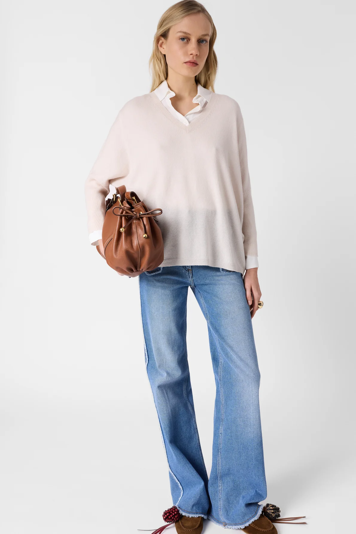 Gérard Darel | Lenae Cashmere Pullover - Ecru - Image 7