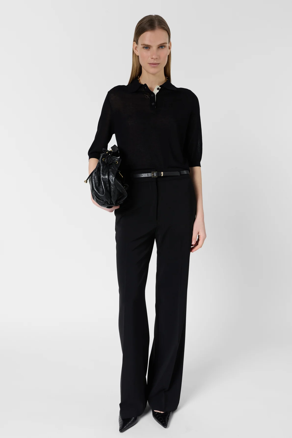 Gérard Darel | Laika Knit Polo Vest Black - Image 2