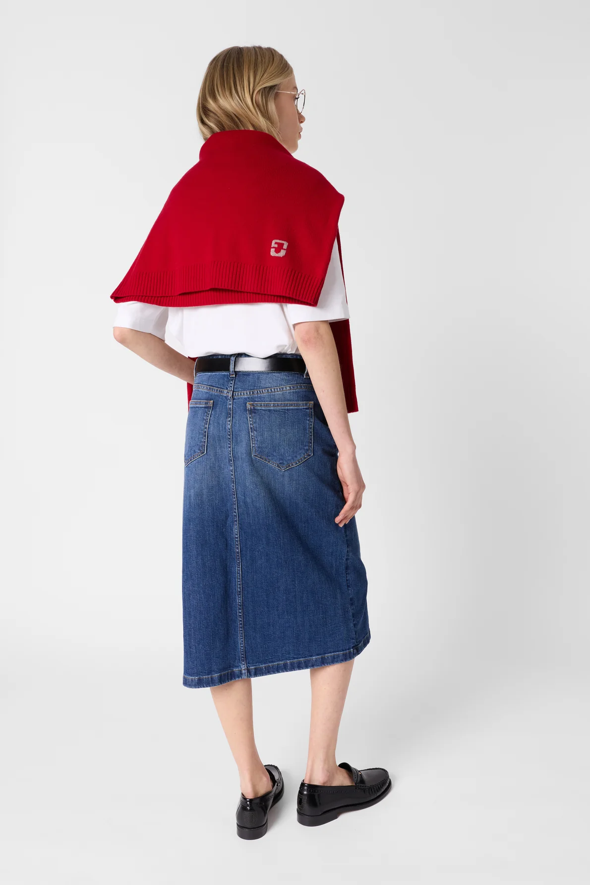 Gérard Darel | Janaelle Straight Denim Skirt - Blue - Image 4