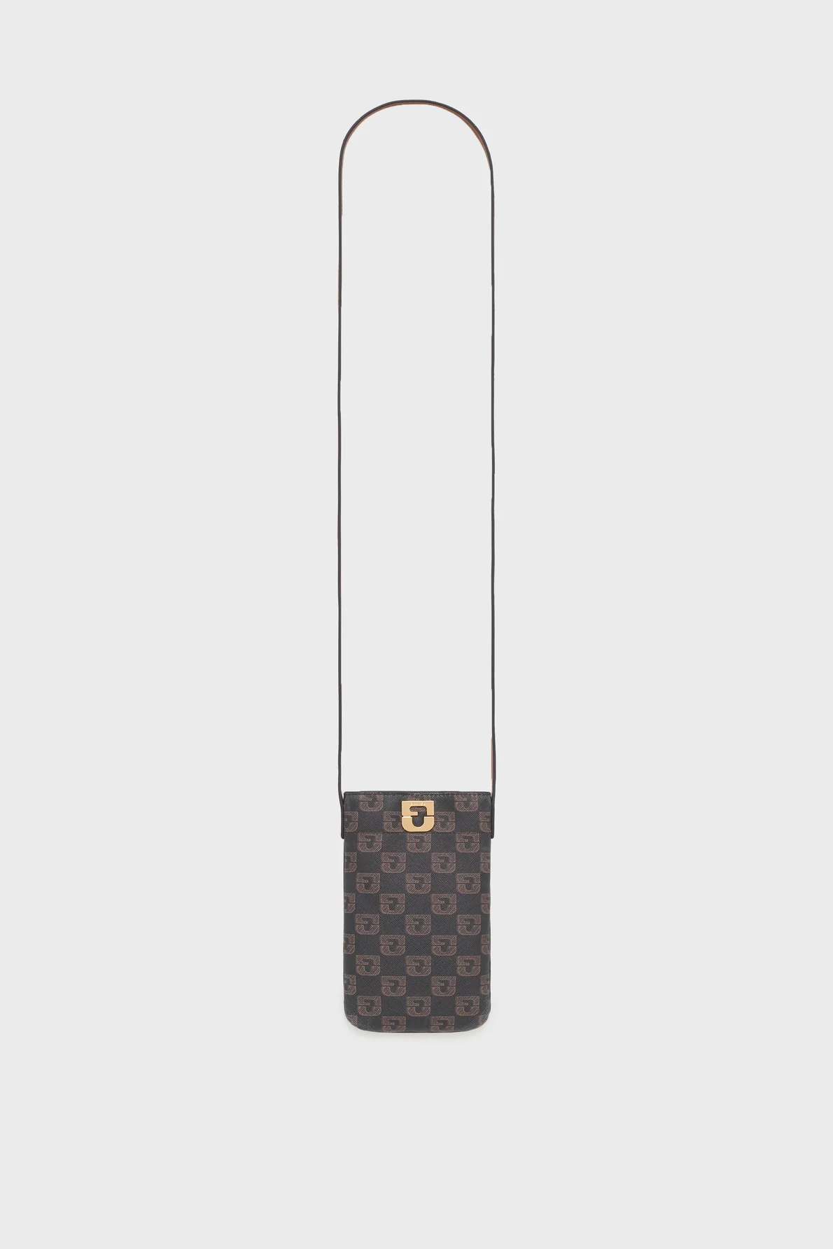 Gérard Darel | Ladyphone Small Leathergoods in Coated Canvas Brown