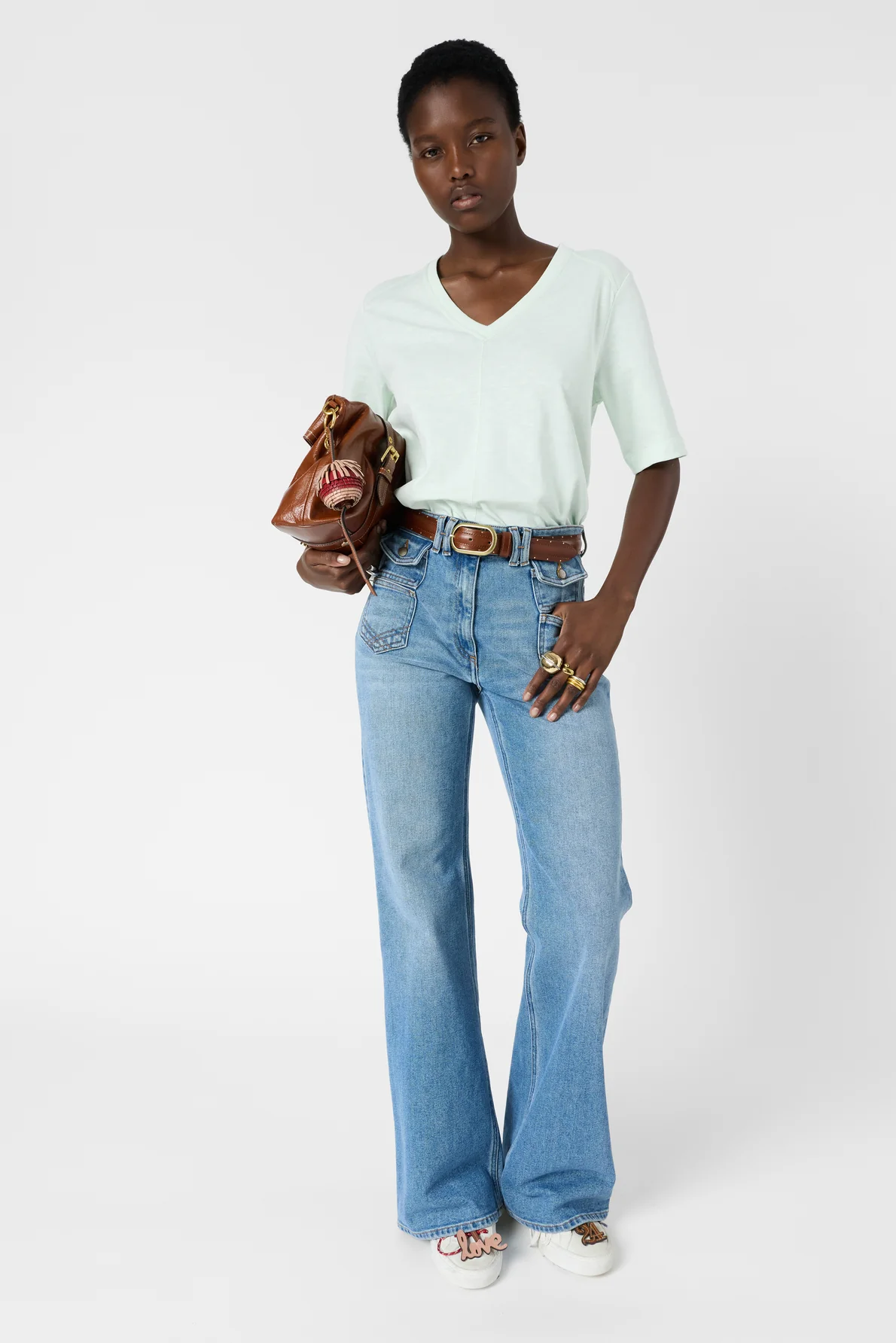 Gérard Darel | Marisa T-shirt - Pale Water Green - Image 7