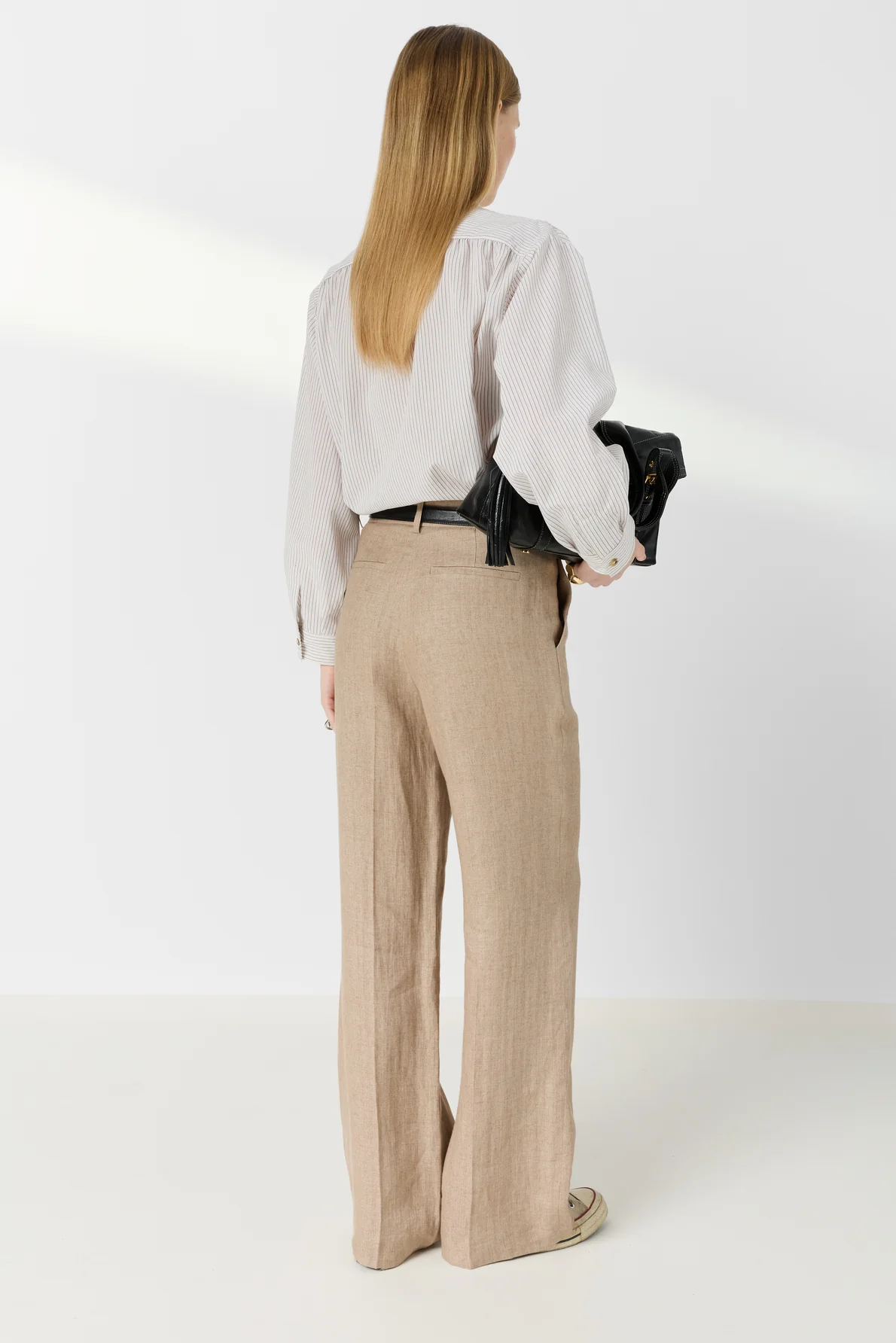 Gérard Darel | Abigail Wide-Leg Linen Trousers - Beige Sand - Image 4