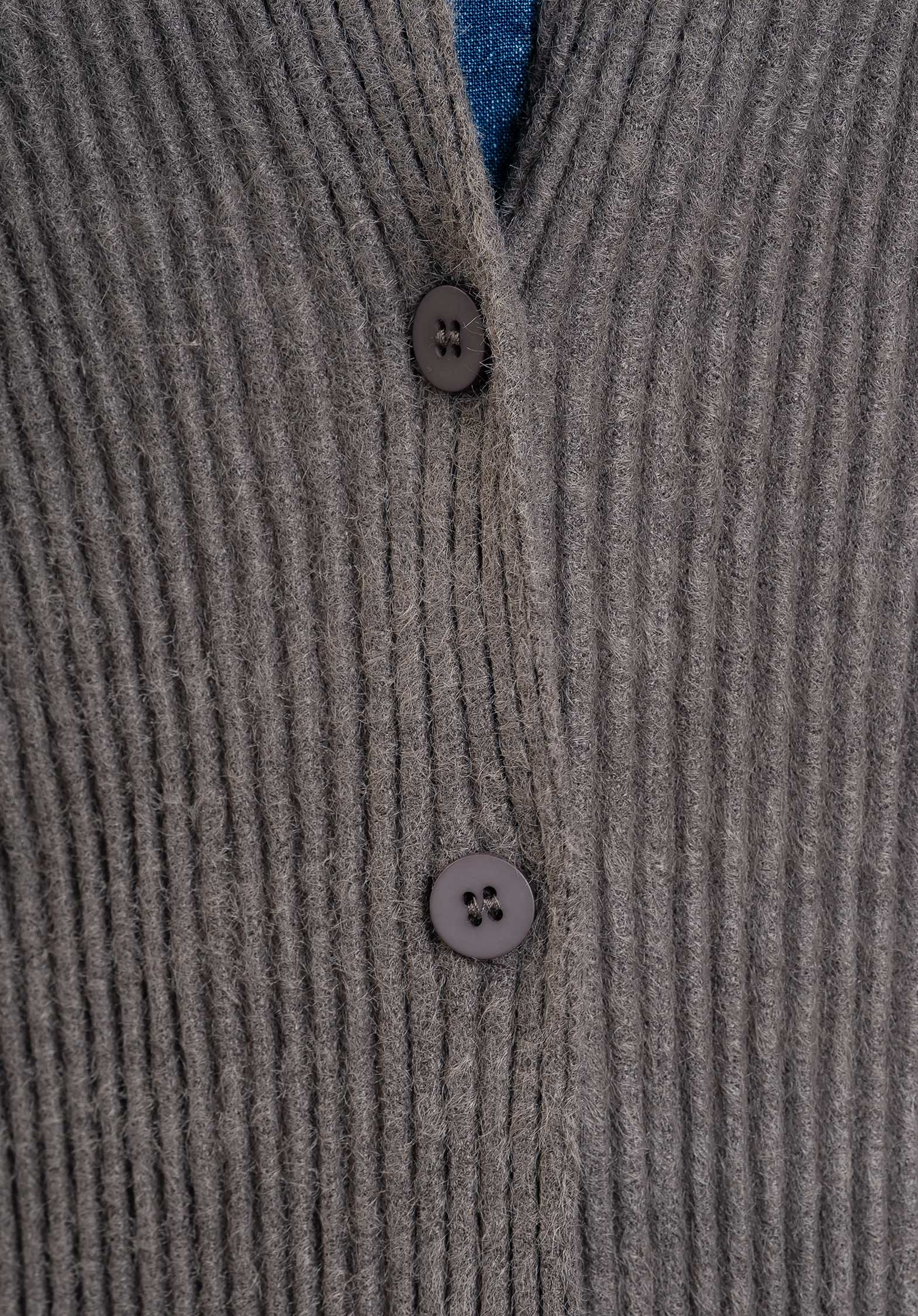 Gongdid | Knit Pleated Cardigan - Dark-Grey - Image 3