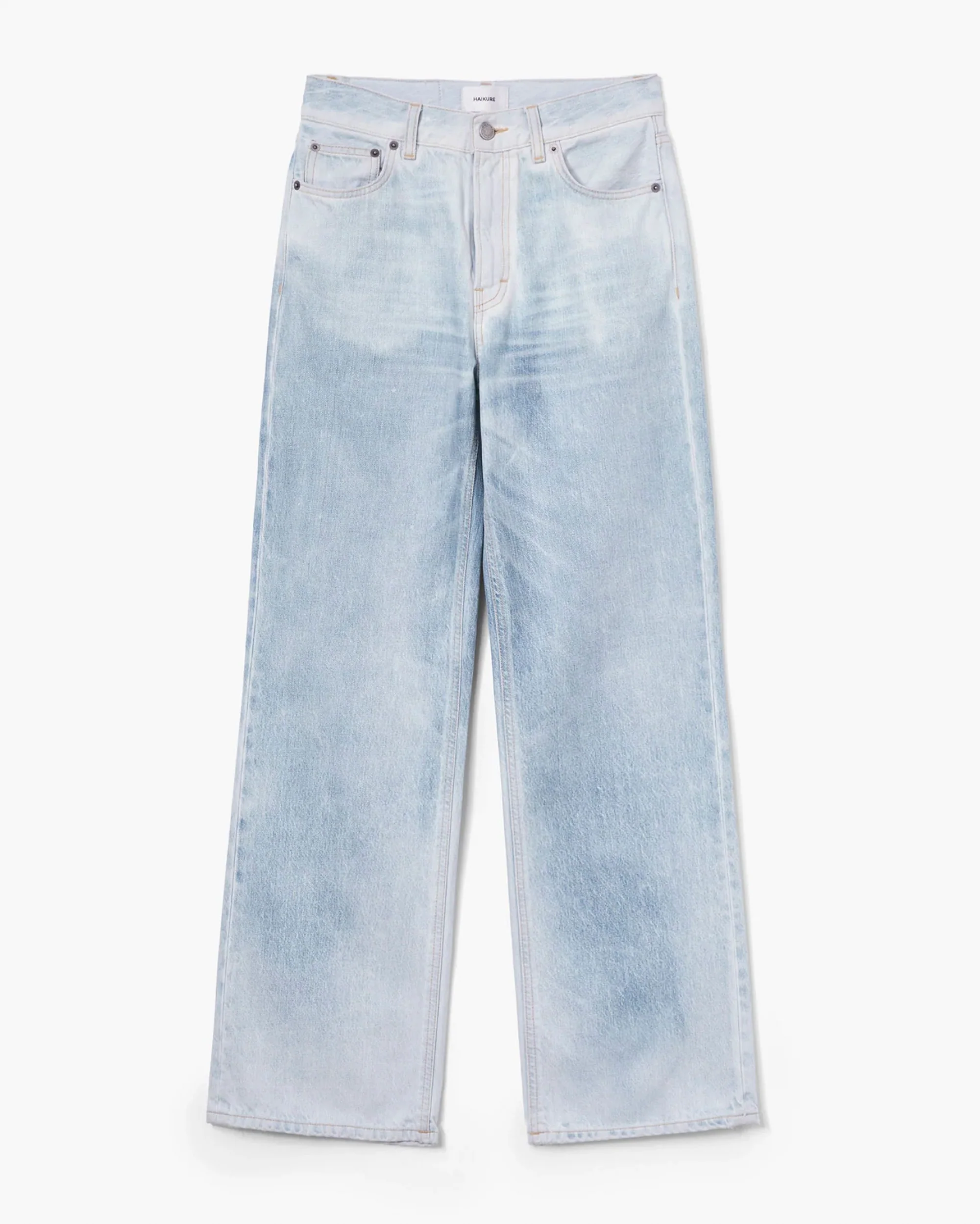 Haikure | Korea Short Denim - Wide Cropped Pants Sunny-Blue - Image 5