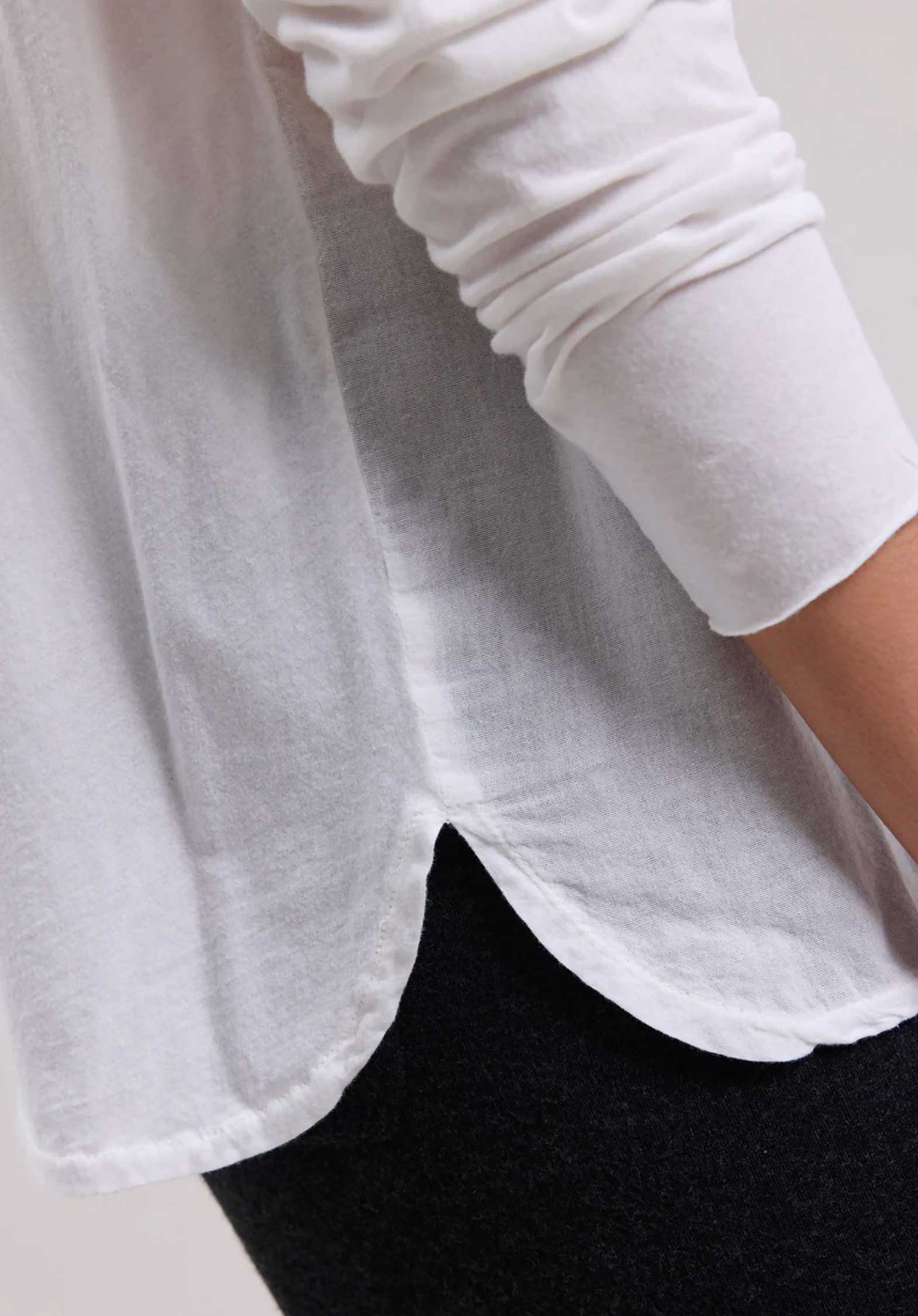 Hartford | Talva Cotton Blouse - Crisp Silhouette White - Image 3