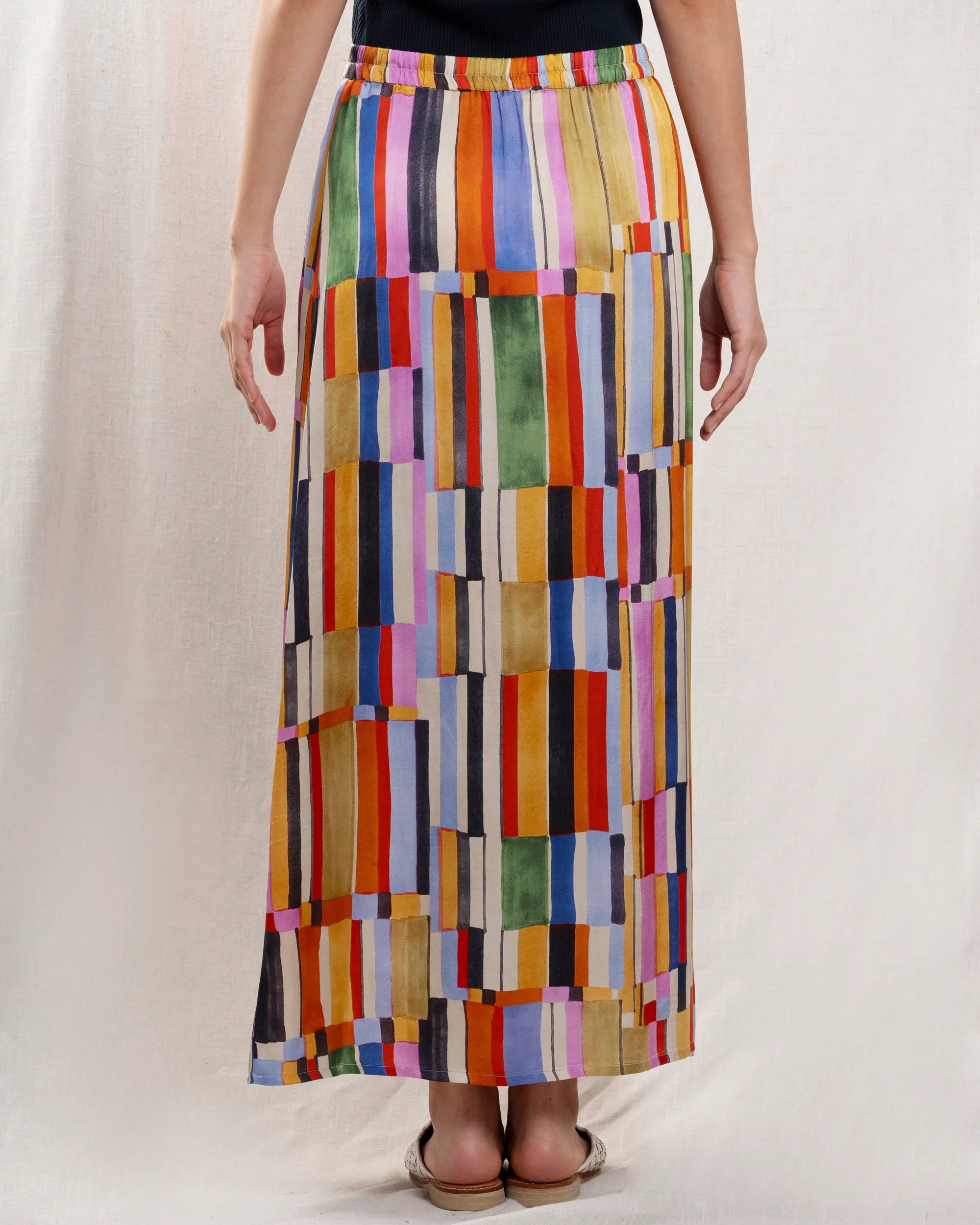 Hartfort | Jasmine A-Line Skirt - Multicolor Jacquard - Image 3