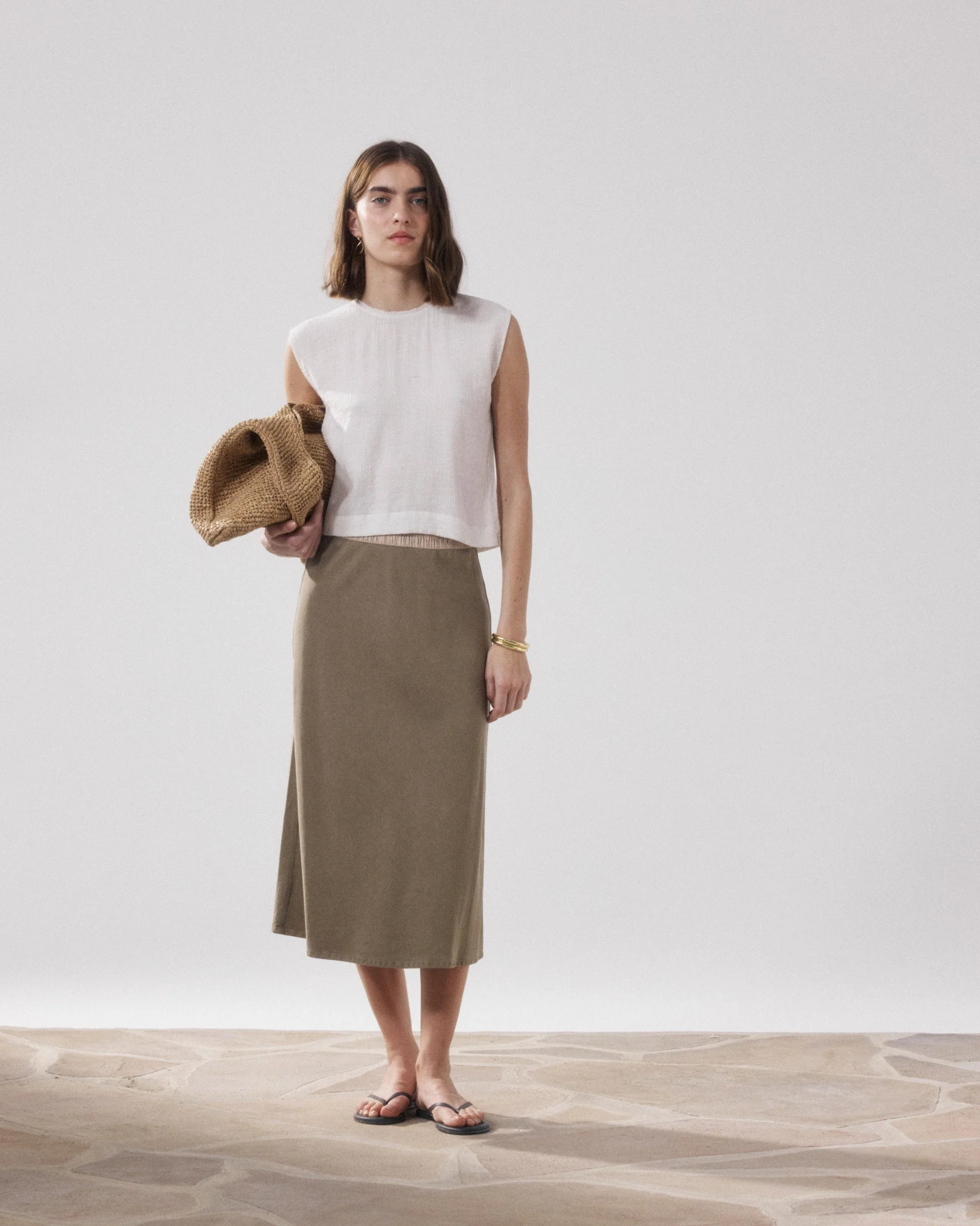 Hartfort | Jima Straight Skirt - Dune - Image 2