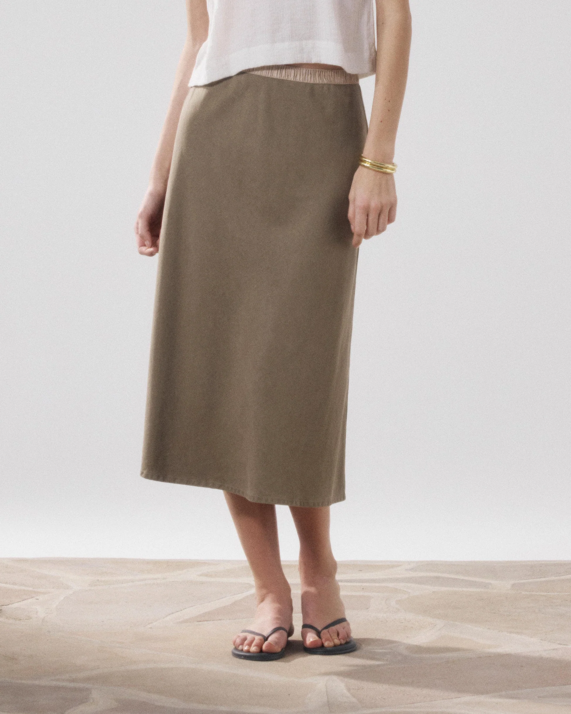 Hartfort | Jima Straight Skirt - Dune - Image 3