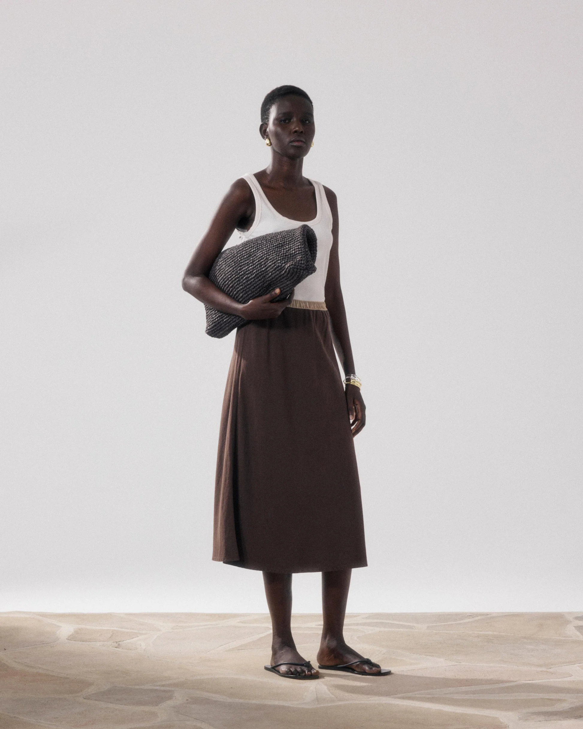 Hartford | Jima Straight Skirt - Wood - Image 3