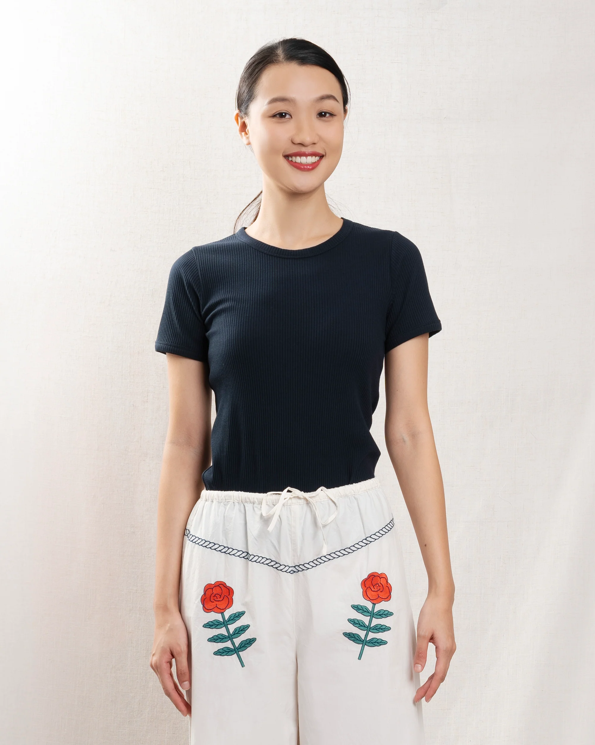 Hartford | Tesoel Round-Neck T-Shirt - Night - Image 5