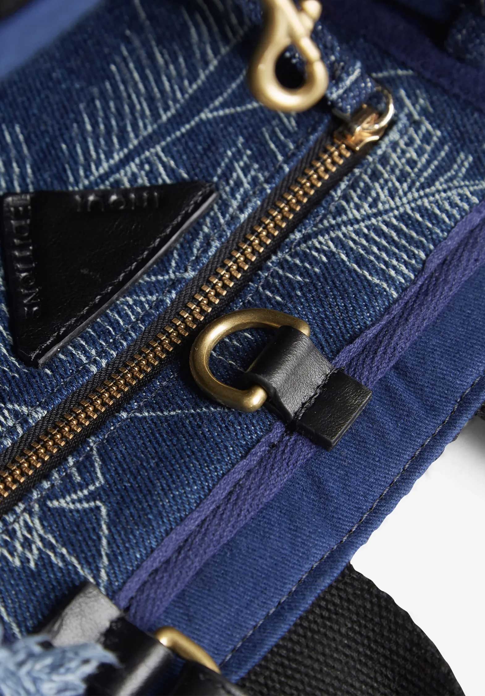 Inoui | Architectural Cotton Crossbody Bag - Blue - Image 6