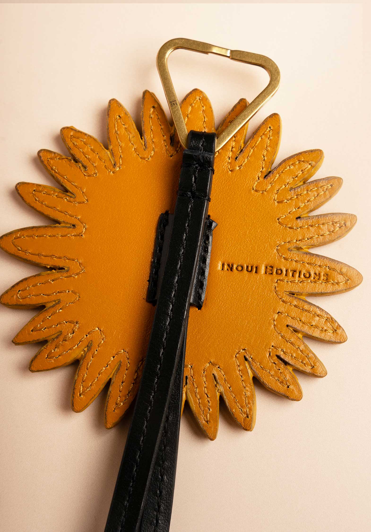 Inoui | Leather Key Charm in Brown - Image 3