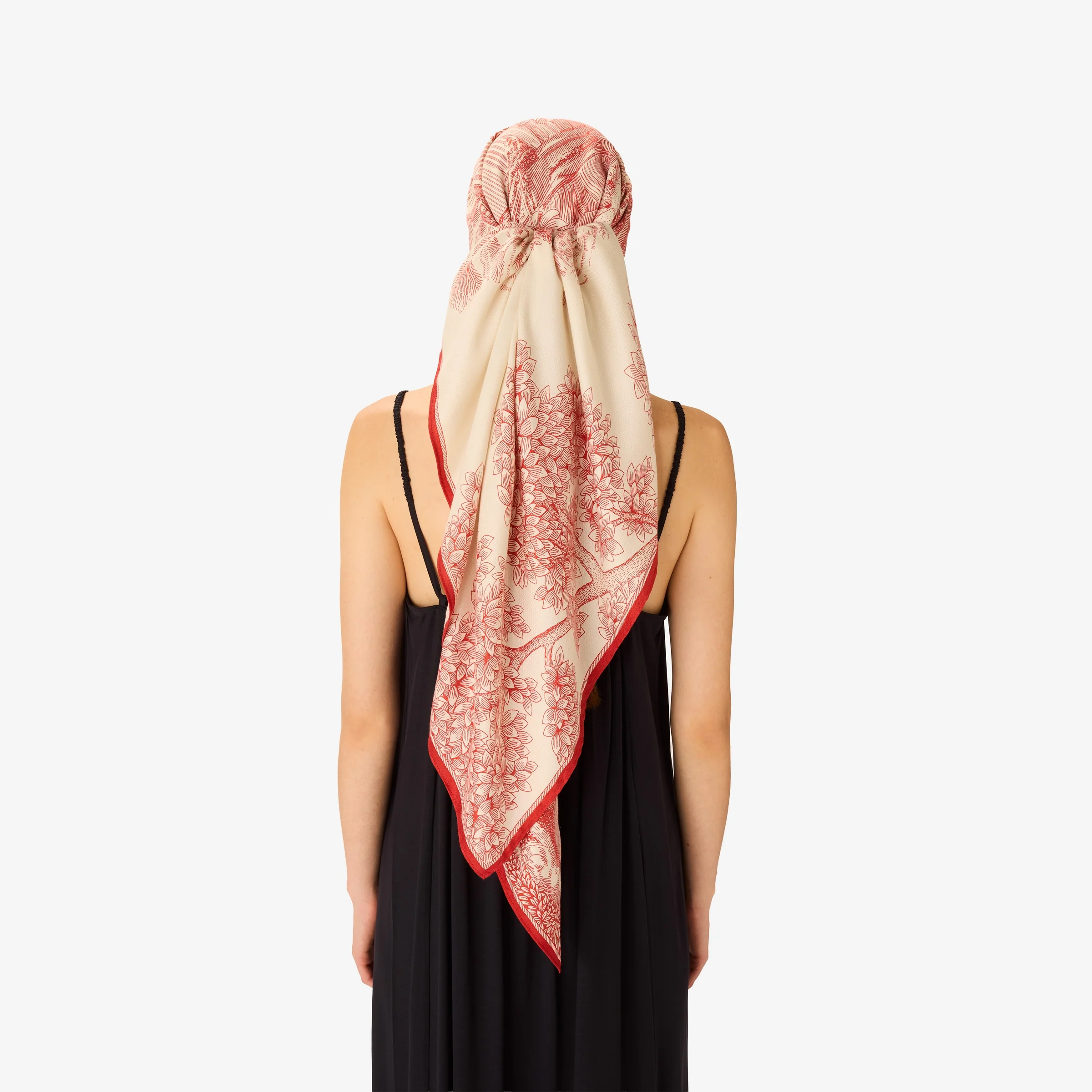 Inoui | Piranesi Square Scarf - Silk Modal Terracotta - Image 6