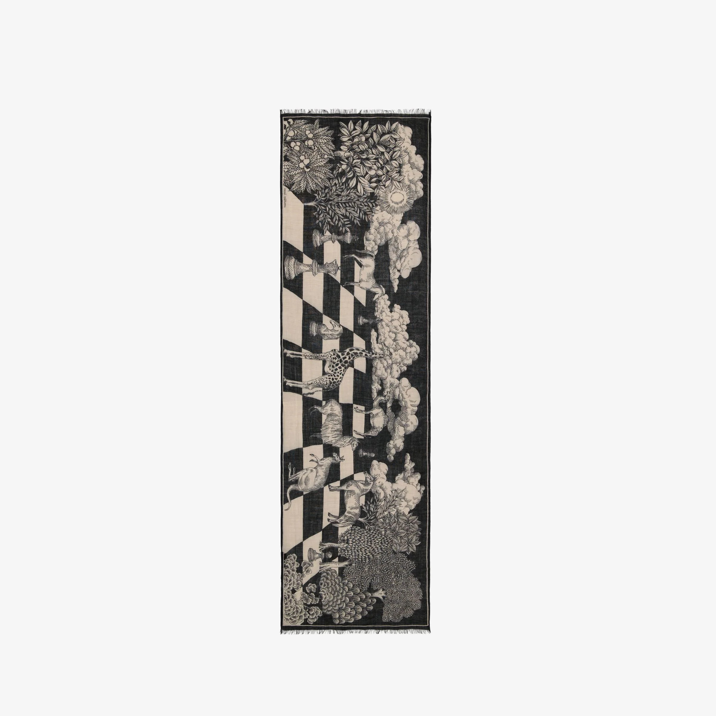 Inoui | Oversized Wool Scarf - Black