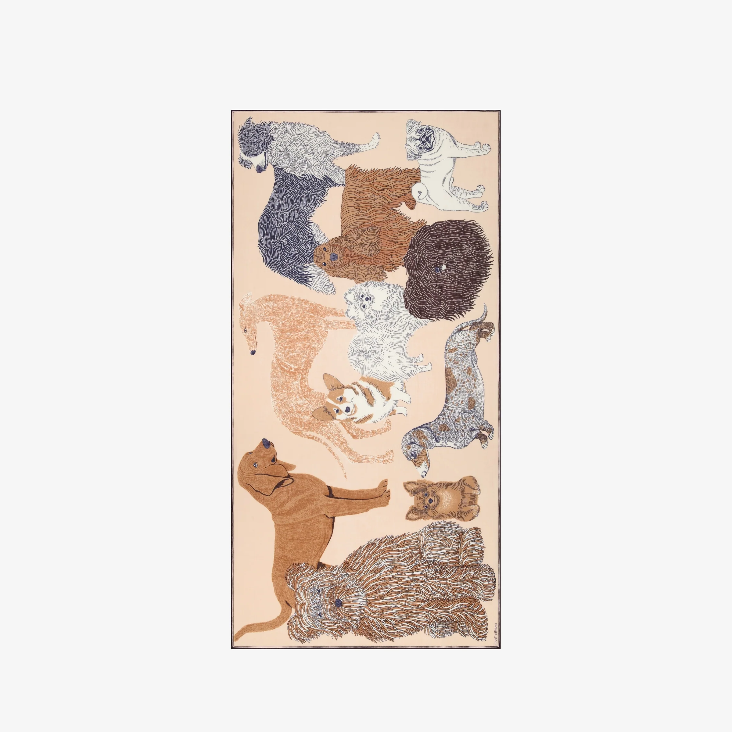 Inoui | Oversized Wool Scarf in Beige Nude - Image 3