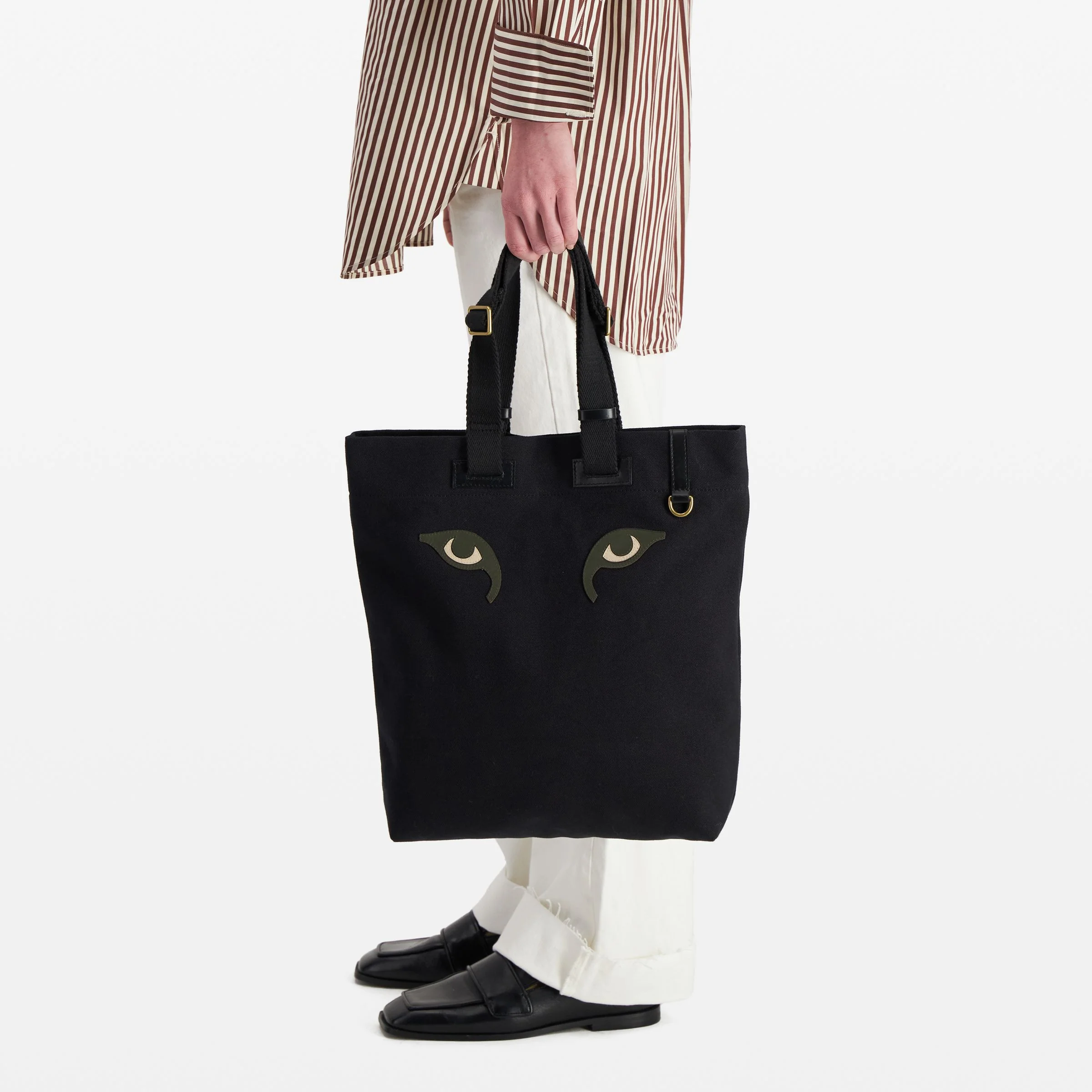 Inoui | Structured Cotton Tote Bag in Black