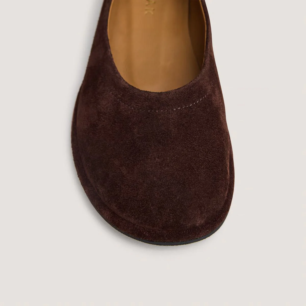 Jonak | Janice Ballerinas in Tobacco Split Leather - Tabac Brown - Image 3