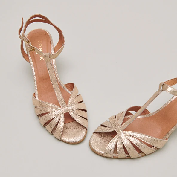 Jonak | Doliate Velvet Laminated Pumps - Platinum Grey Platine - Image 4